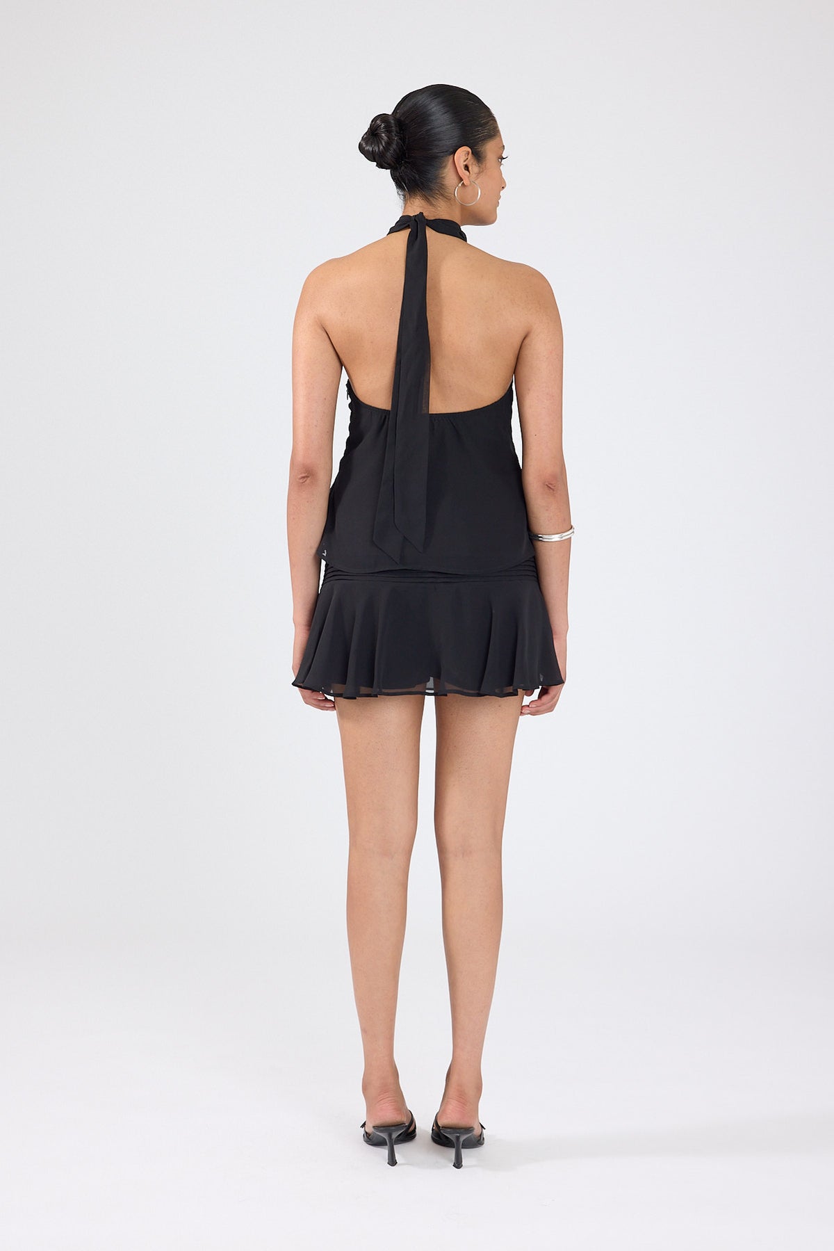 Perfect Stranger Eland Mid Rise Skort Black