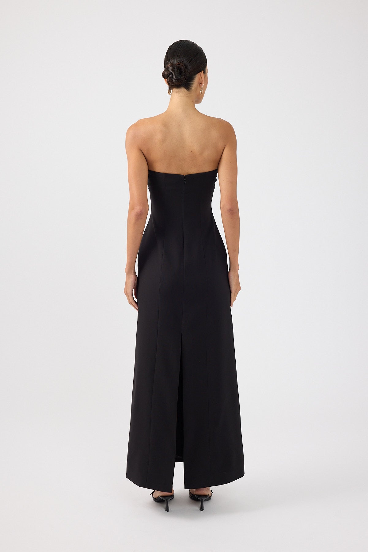 Perfect Stranger Alba Strapless Maxi Dress Black