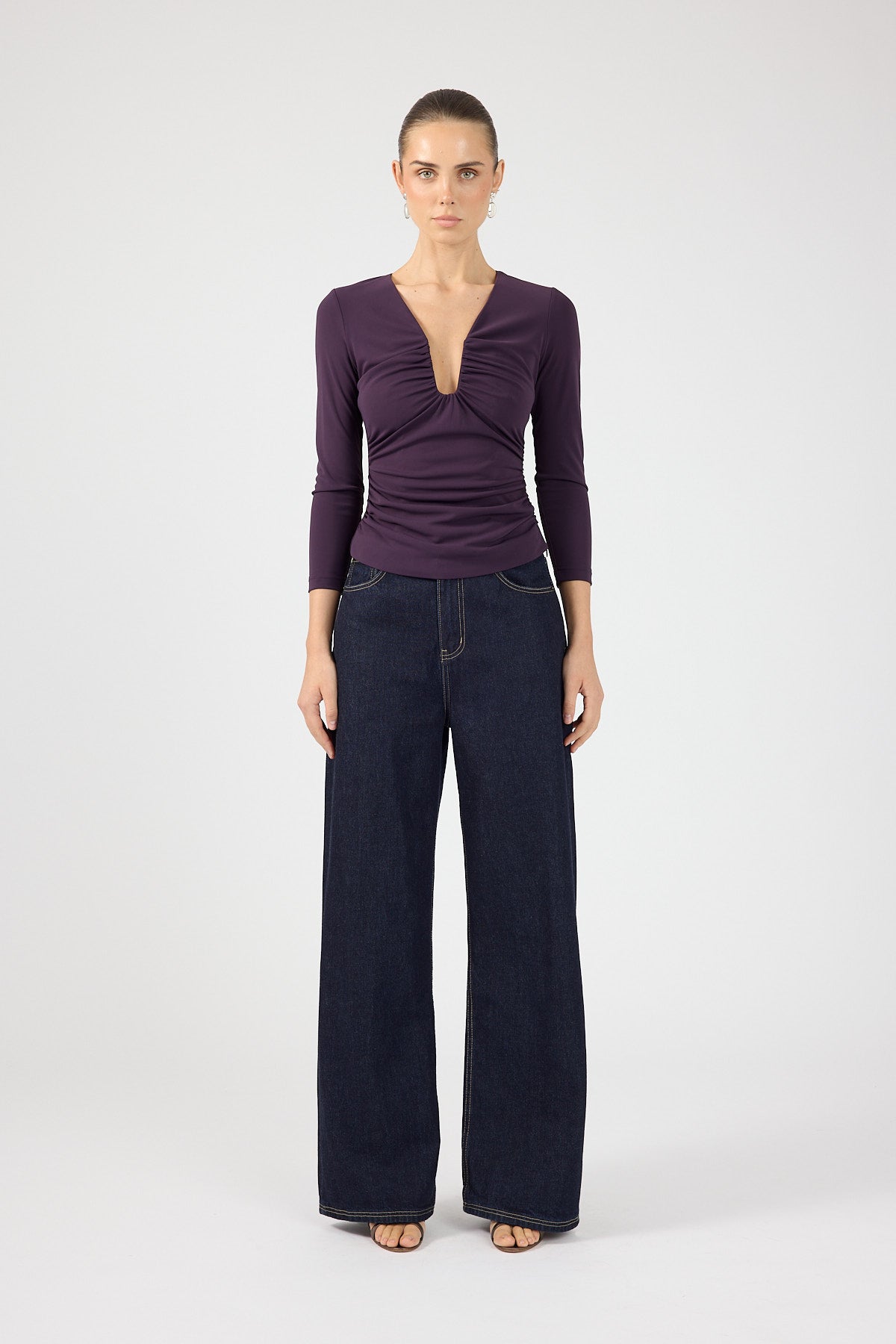 Perfect Stranger Vienna Long Sleeve Top Purple