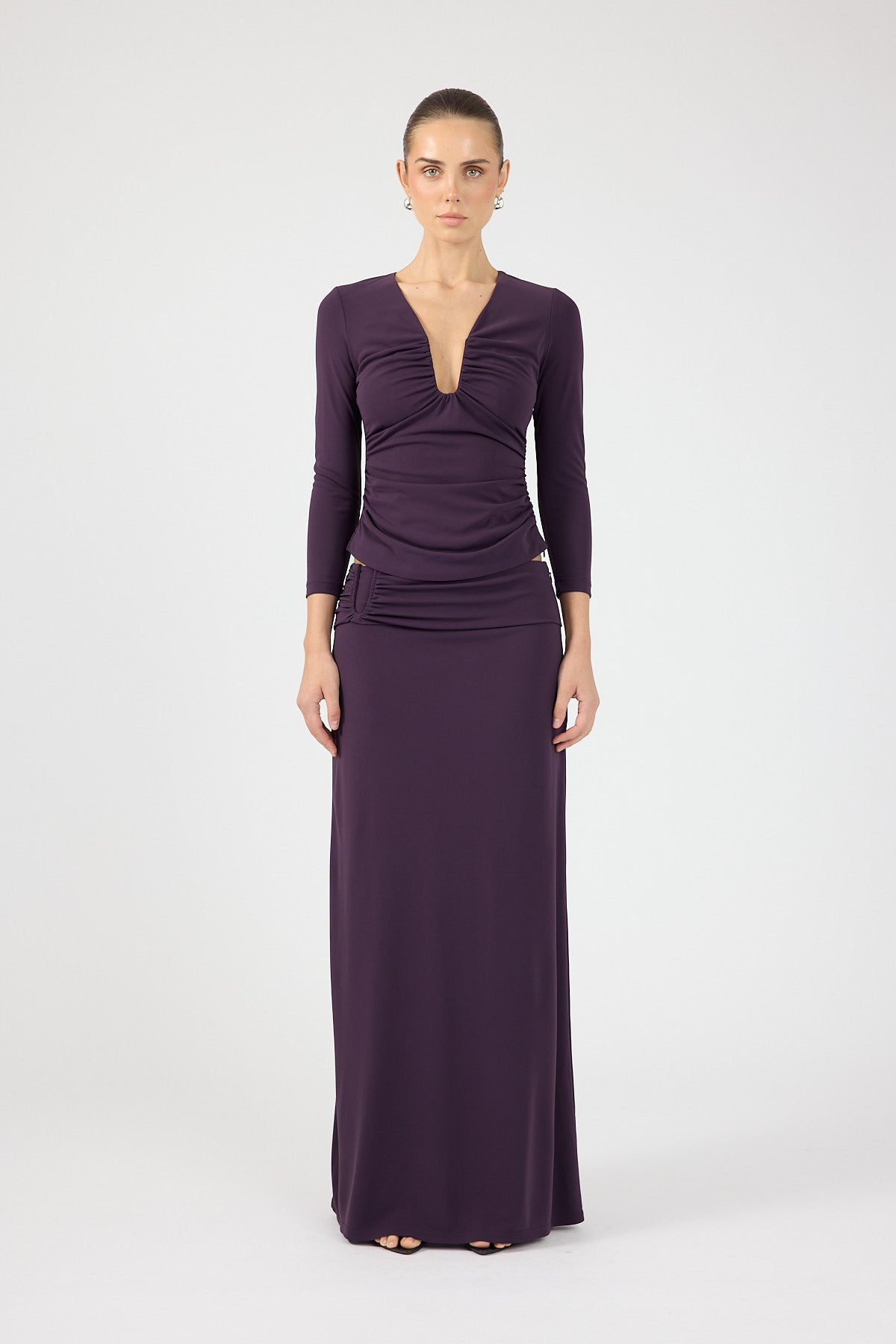 Perfect Stranger Vienna Maxi Skirt Purple