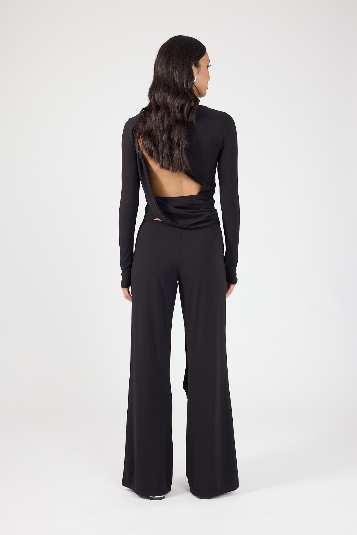 Perfect Stranger Vienna Front Tie Pants Black