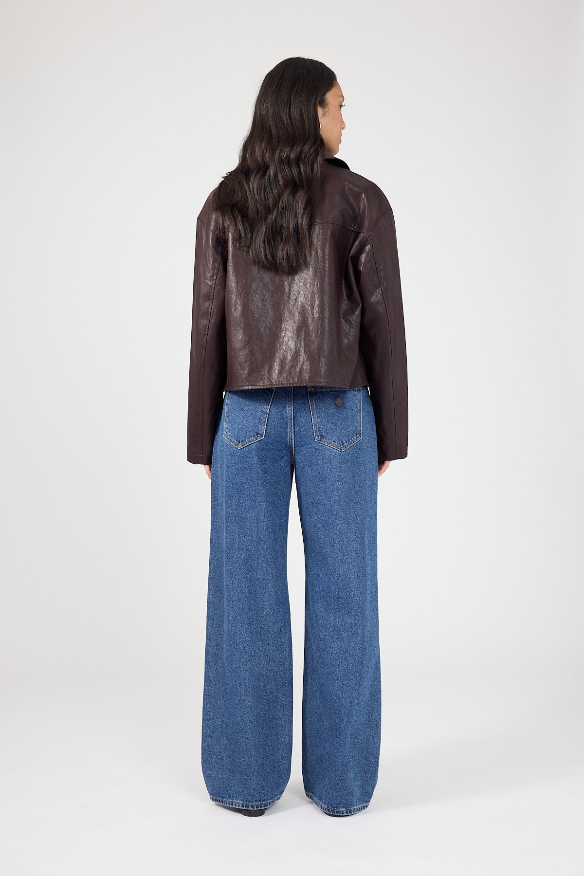Perfect Stranger Sterling PU Jacket Plum