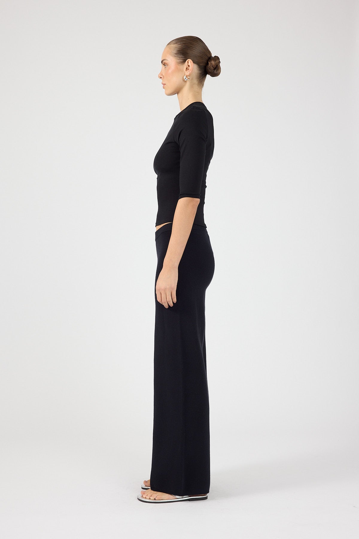 Perfect Stranger Sloane Knit Pants Black