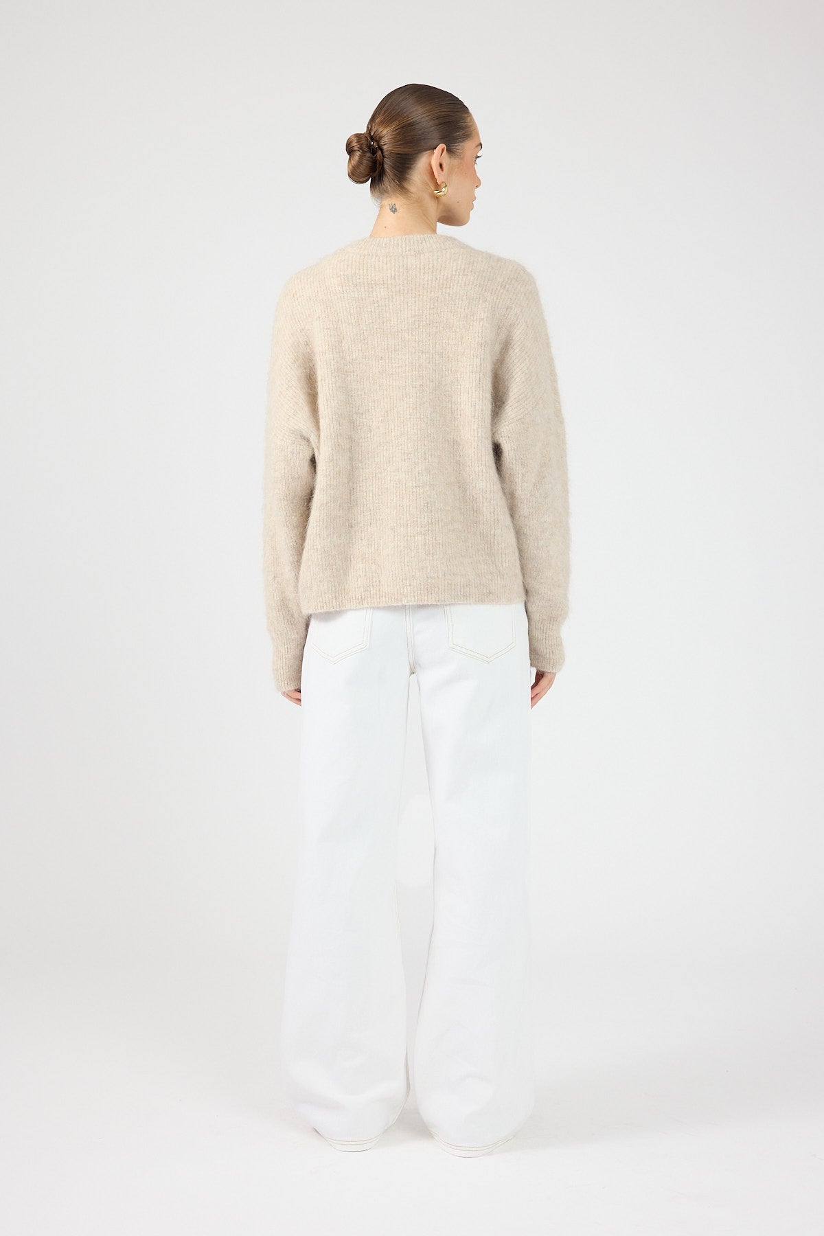 Perfect Stranger Cedar Knit Jumper Oatmeal