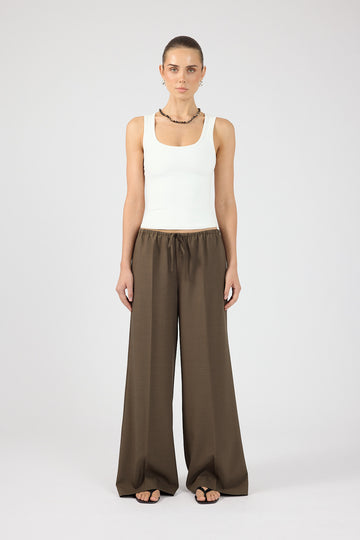 Perfect Stranger Nami Tailored Elastic Pant Brown