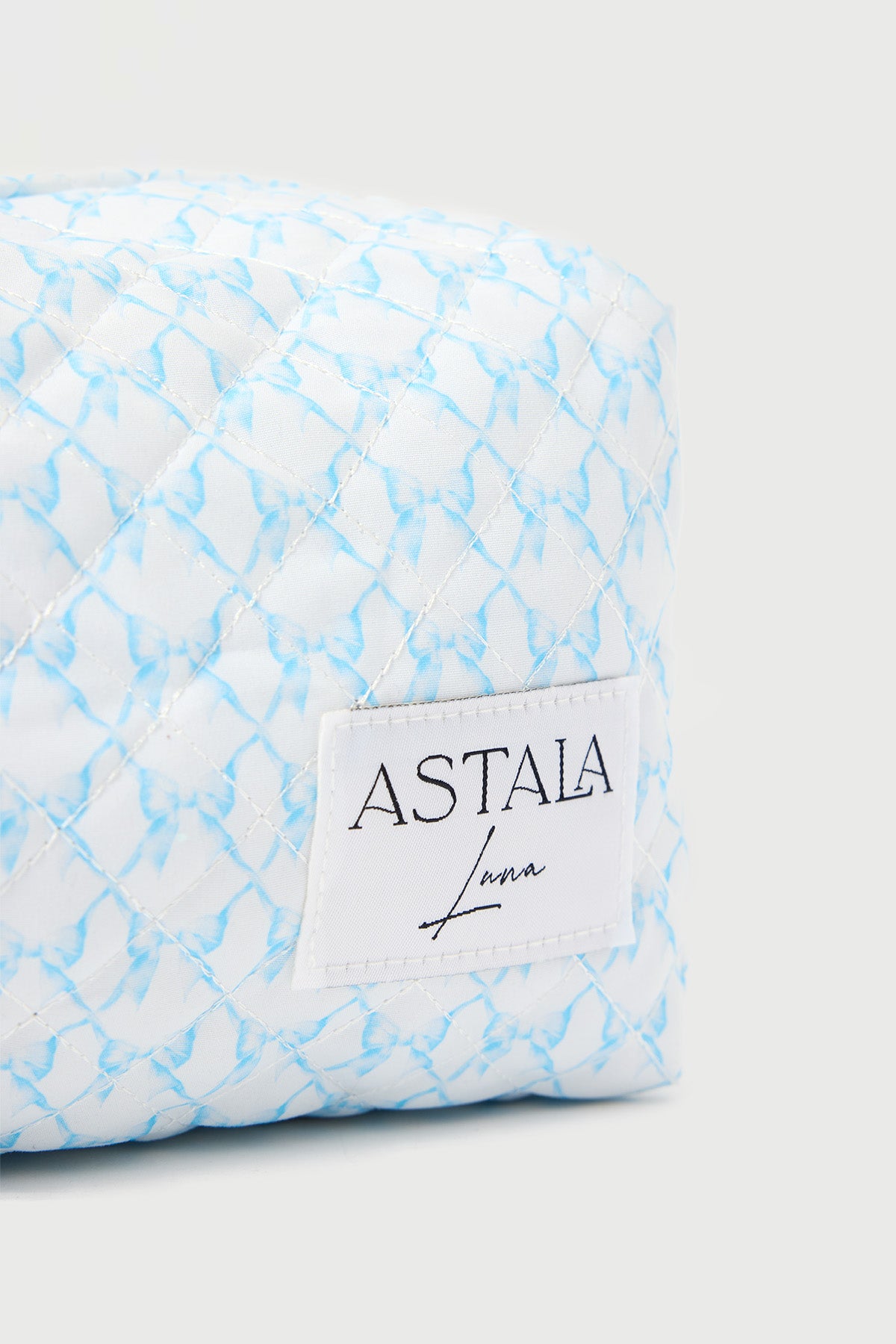 Beau Quilted Case Blue Print