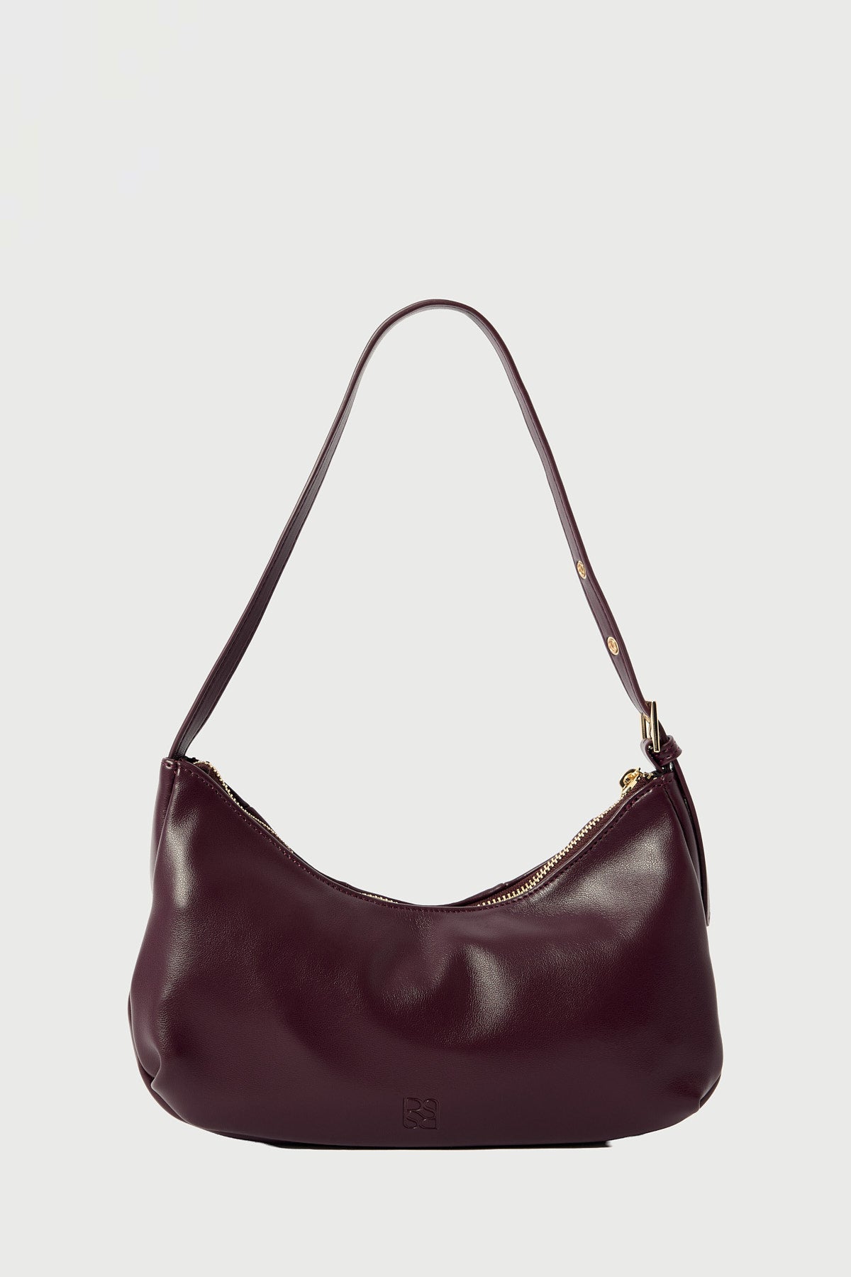 Perfect Stranger Lila Buckle Shoulder Bag Plum