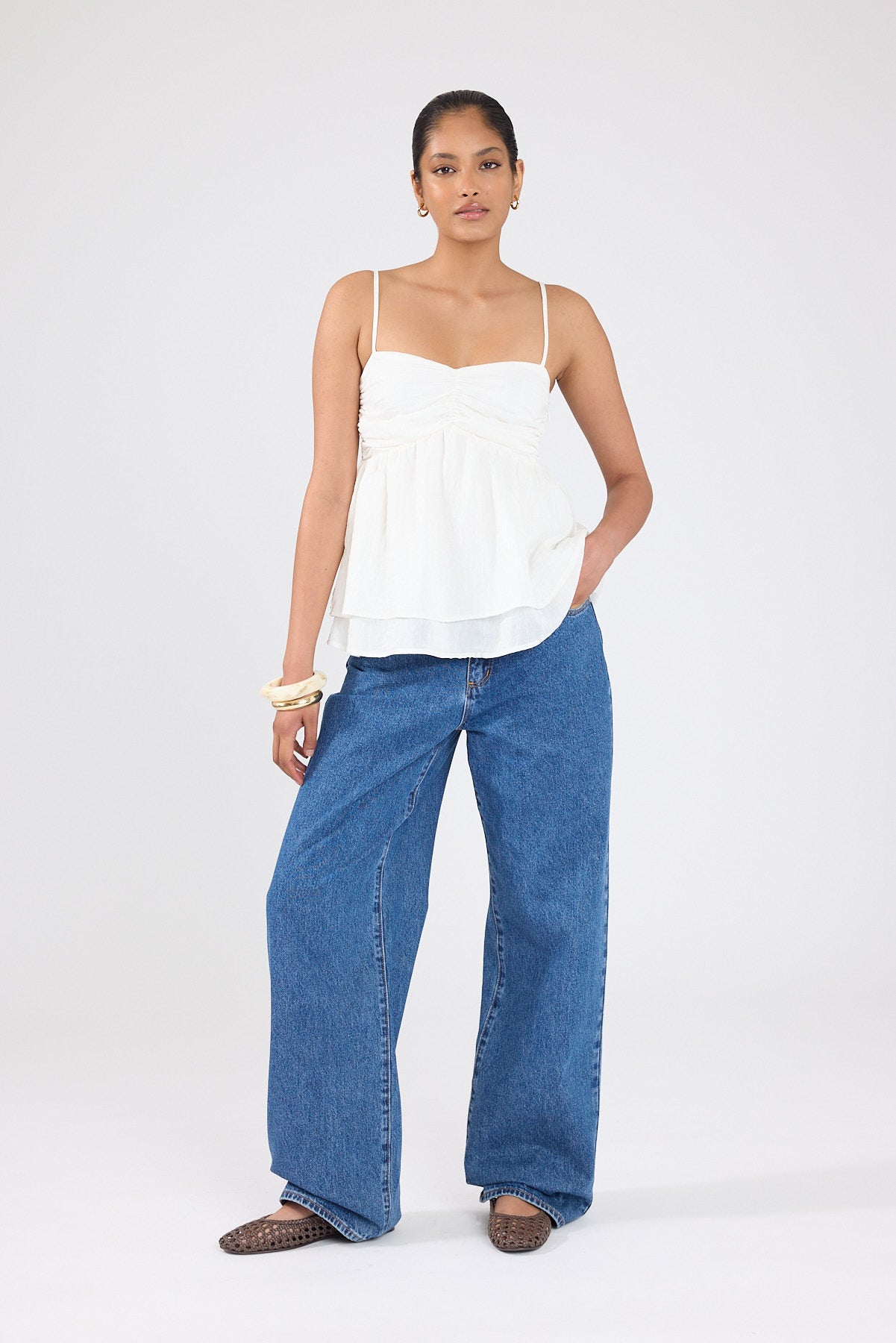 Perfect Stranger Liora Cami Top White