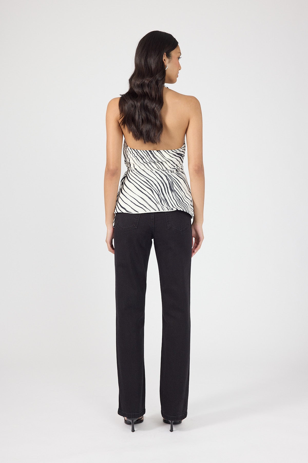 Perfect Stranger High Rise Slim Leg Jean Washed Black