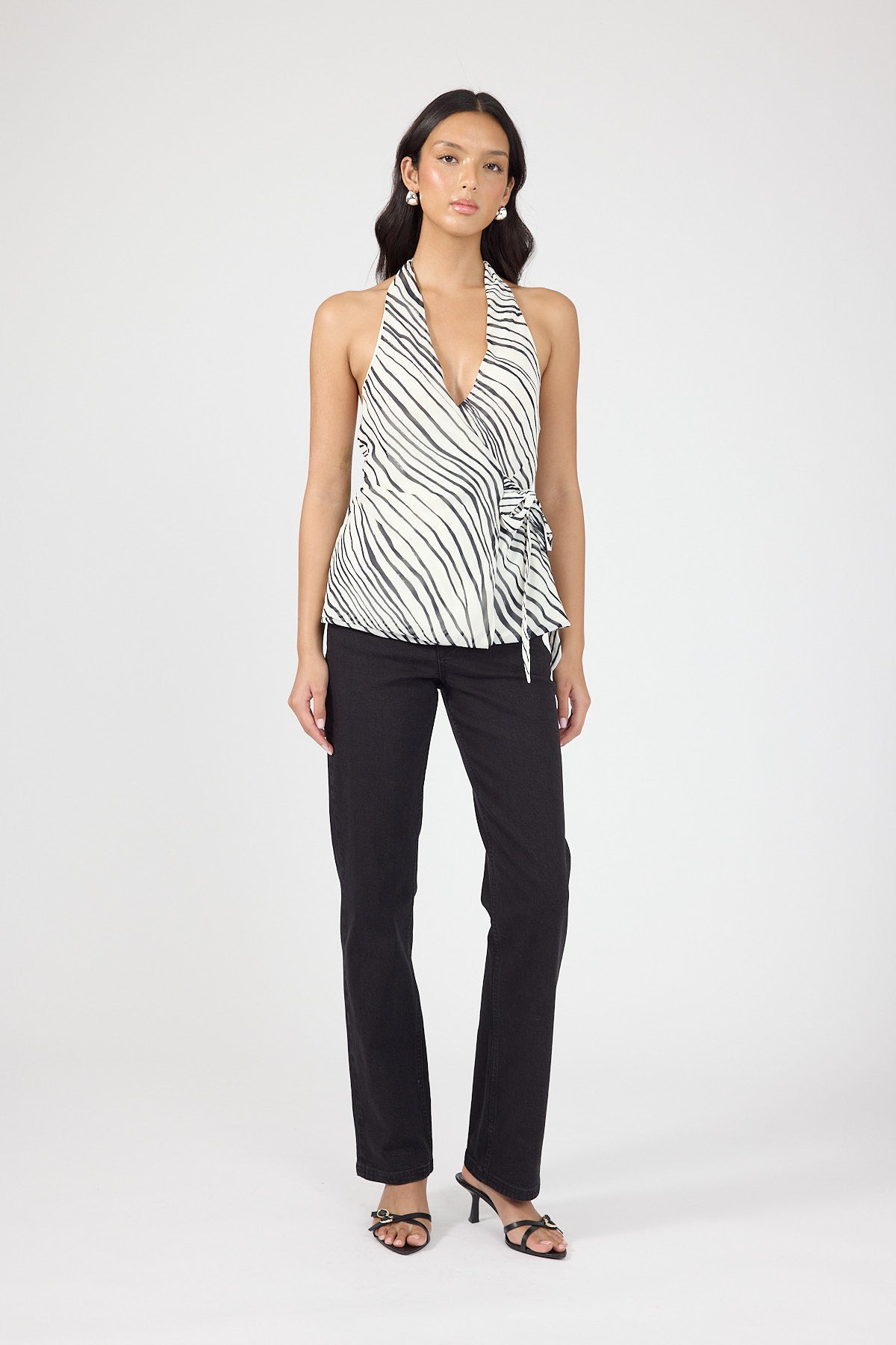 Perfect Stranger High Rise Slim Leg Jean Washed Black
