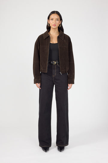 Perfect Stranger High Rise Wide Leg 2.0 Jean Washed Black