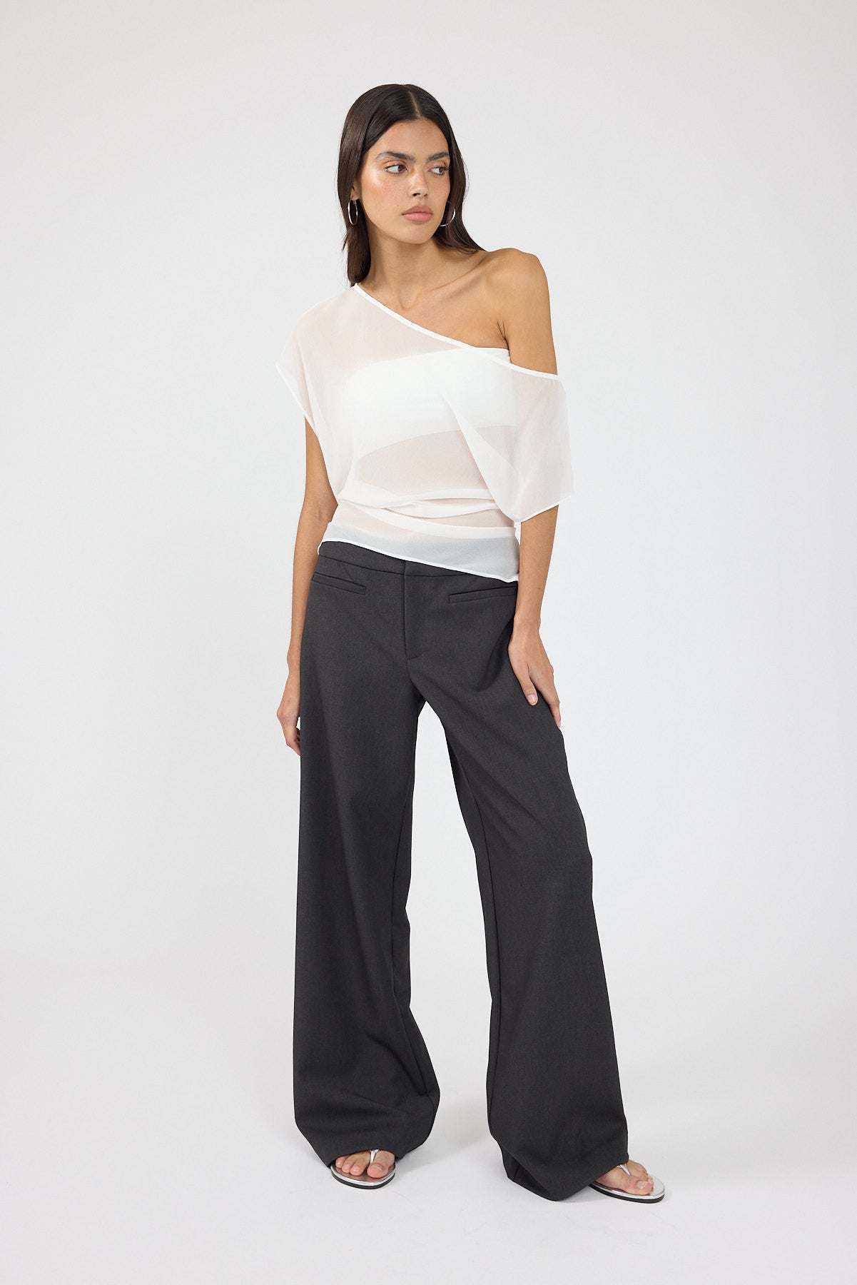 Perfect Stranger Minari Mid Rise Pant Charcoal
