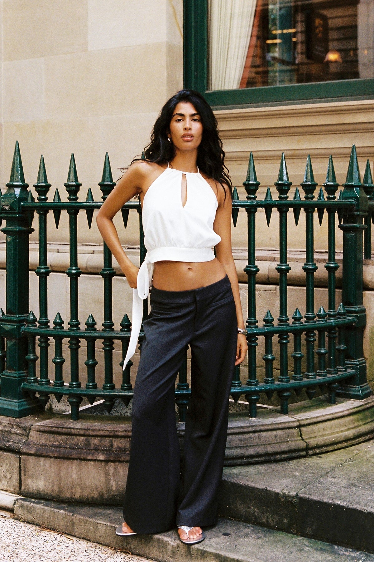 Perfect Stranger Minari Mid Rise Pant Charcoal