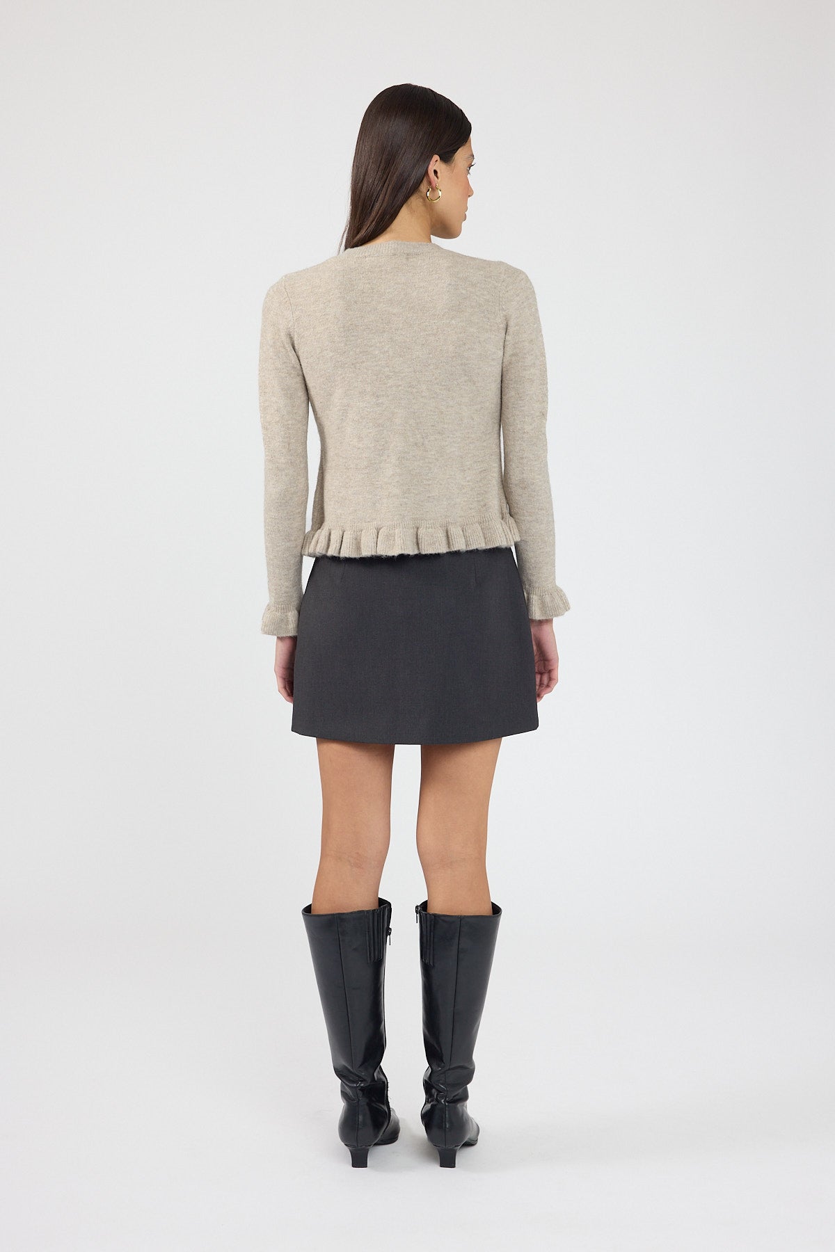 Perfect Stranger Minari Tailored Mini Skirt Charcoal