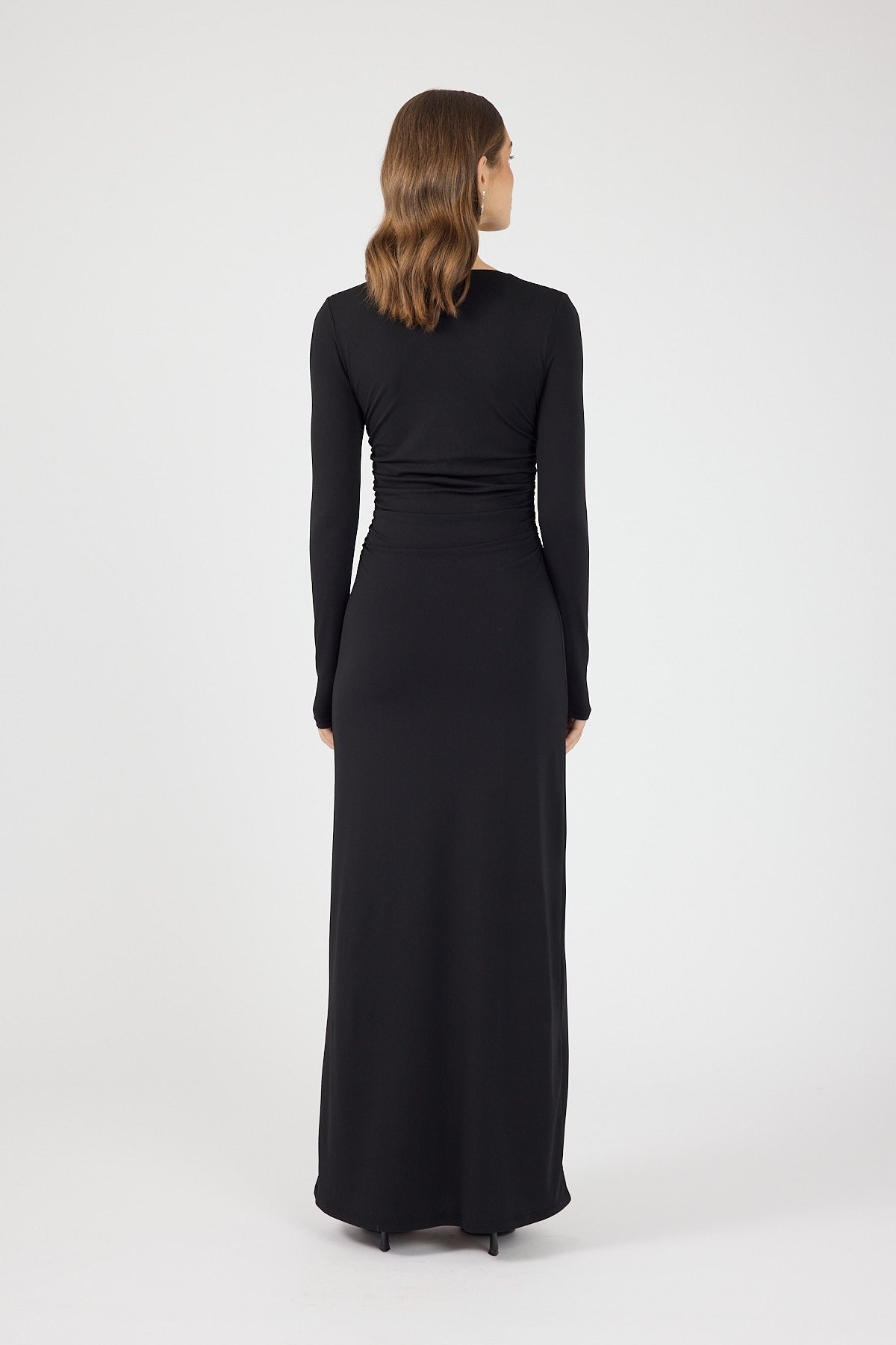 Perfect Stranger Dara Long Sleeve Maxi Dress Black