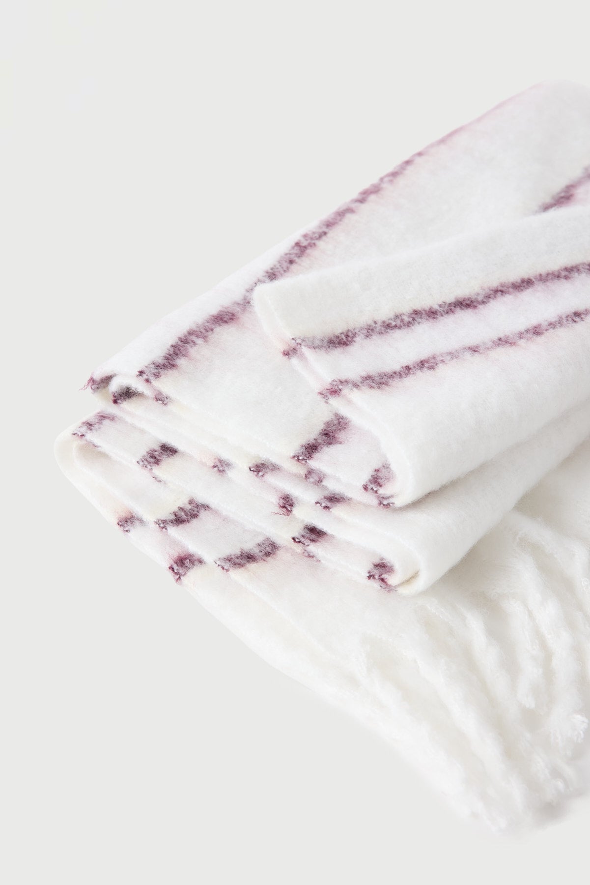 Perfect Stranger Amory Stripe Knit Scarf Cream Stripe