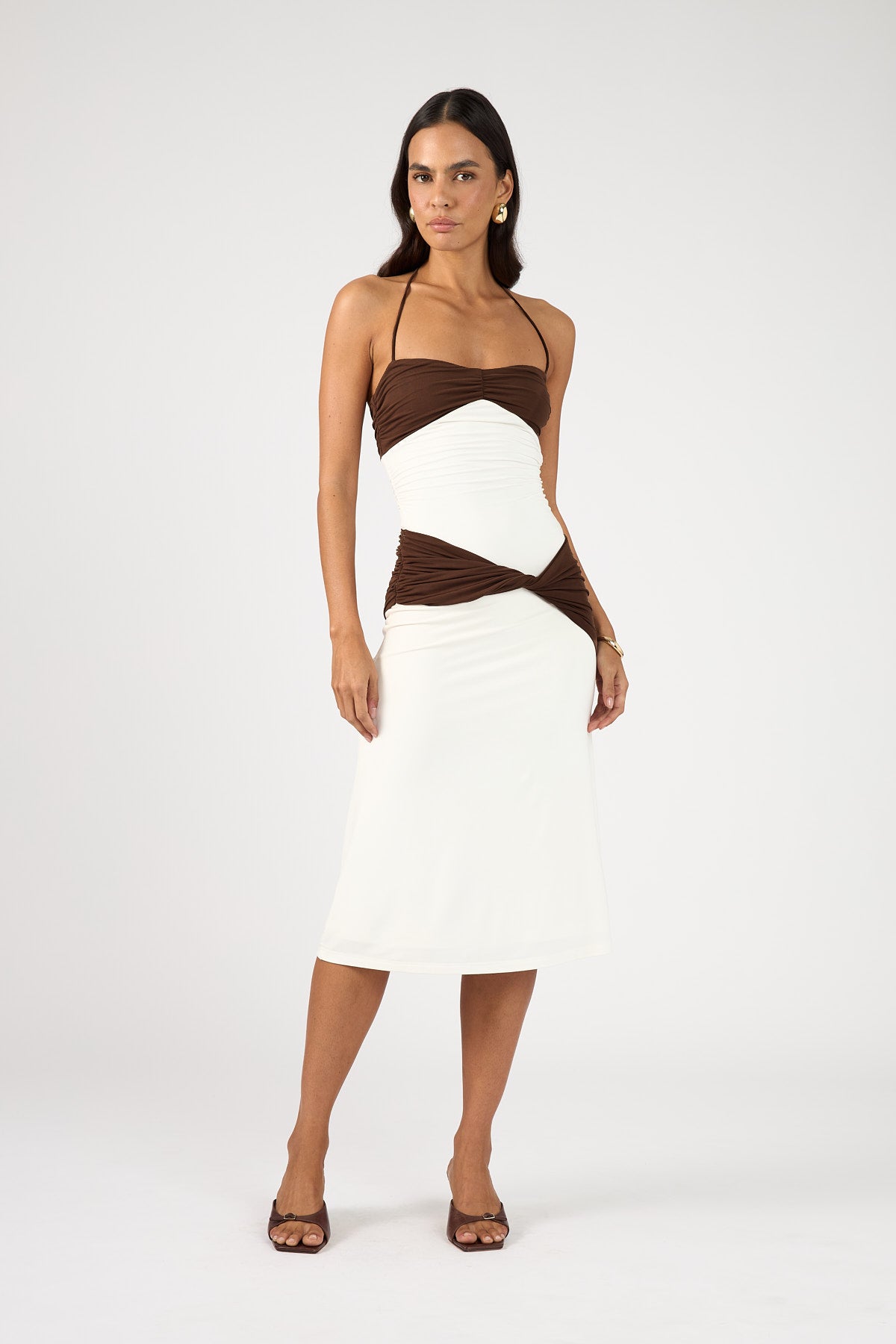 Perfect Stranger Haverly Midi Dress Off White