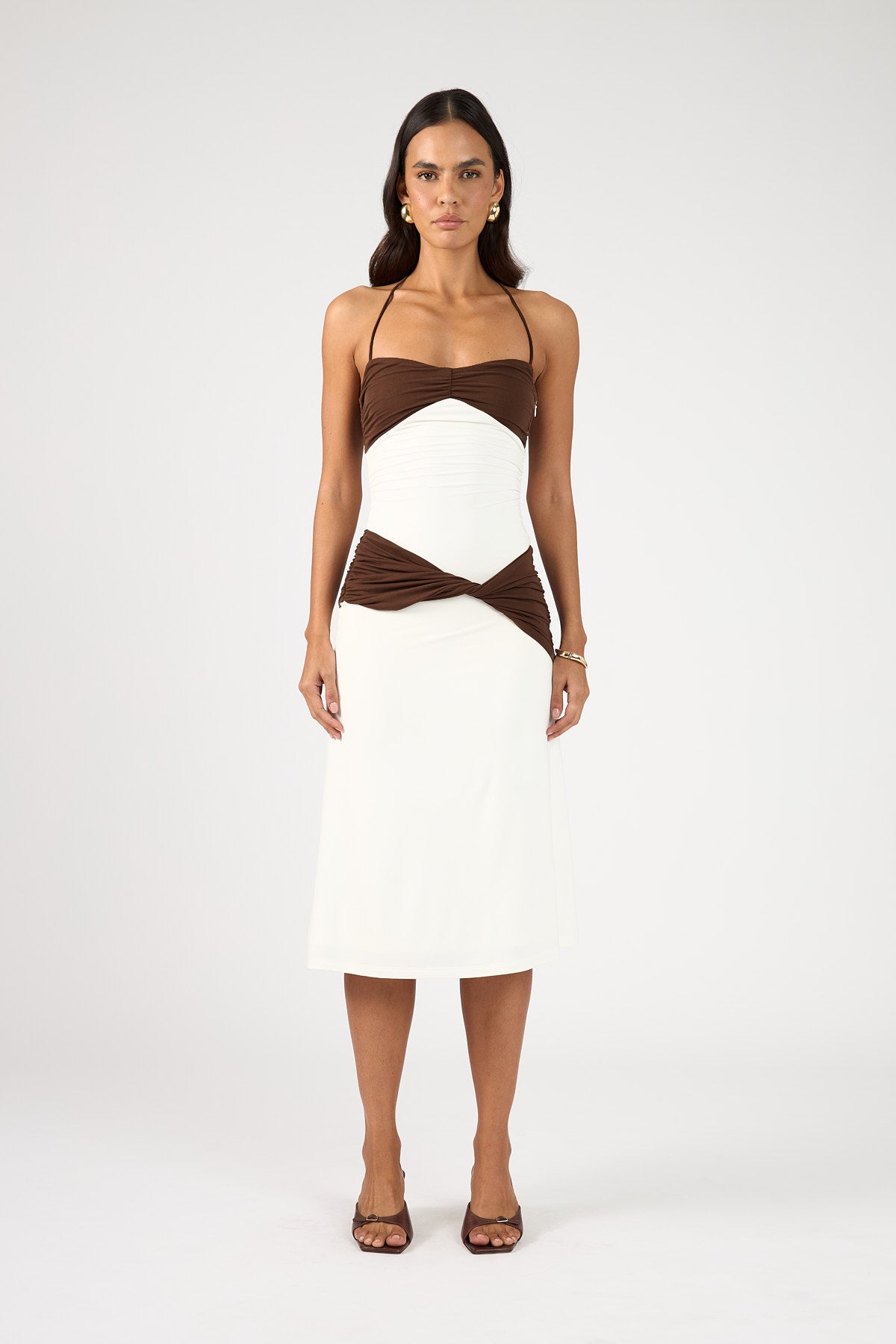 Perfect Stranger Haverly Midi Dress Off White