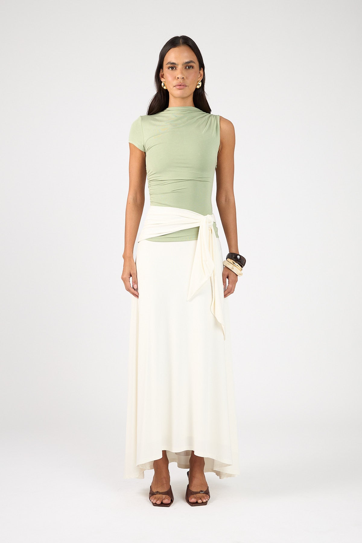 Perfect Stranger Daisy Maxi Skirt Off White