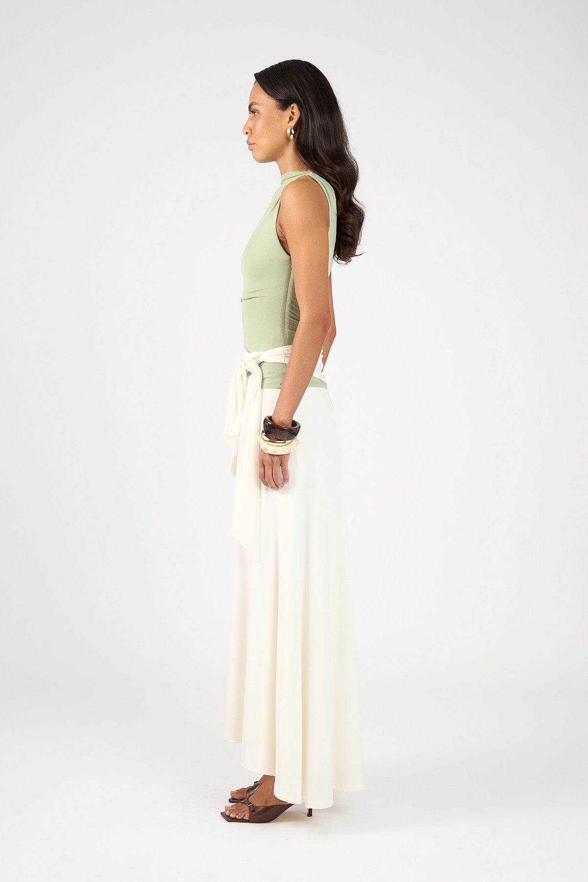 Perfect Stranger Daisy Maxi Skirt Off White