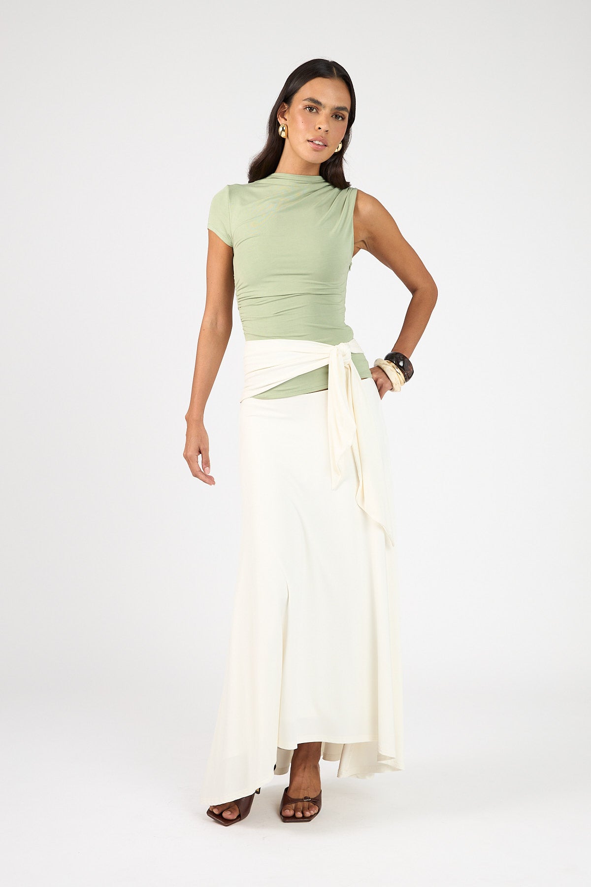 Perfect Stranger Daisy Maxi Skirt Off White