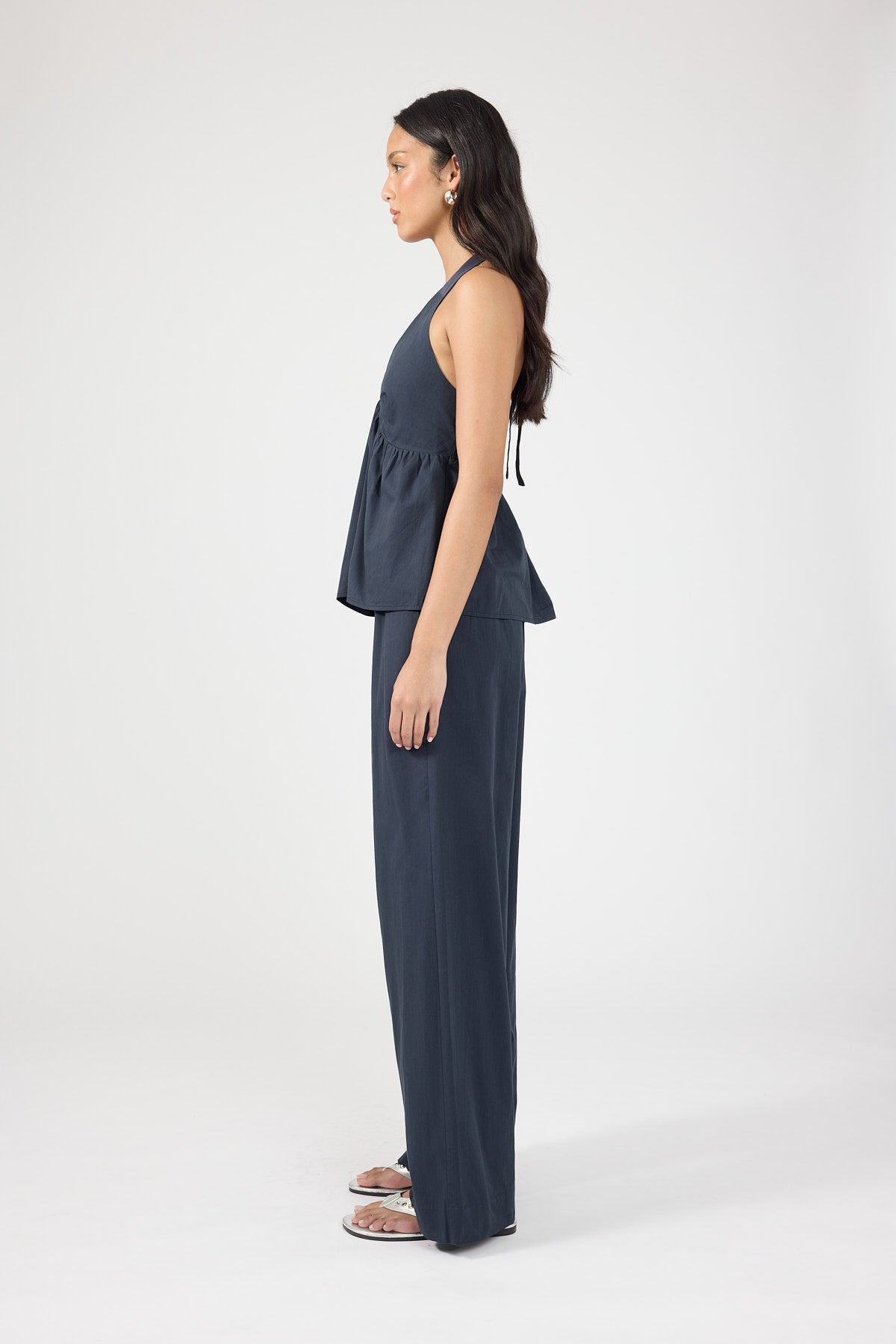 Perfect Stranger Zola Cotton Pant Ink Blue