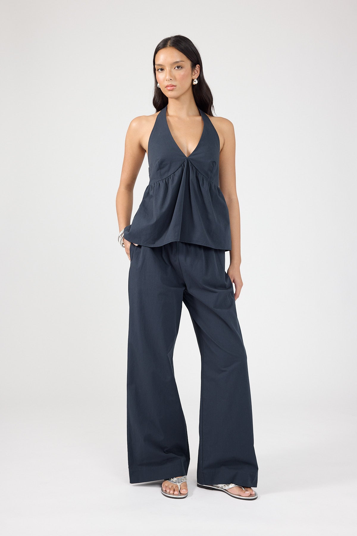 Perfect Stranger Zola Cotton Pant Ink