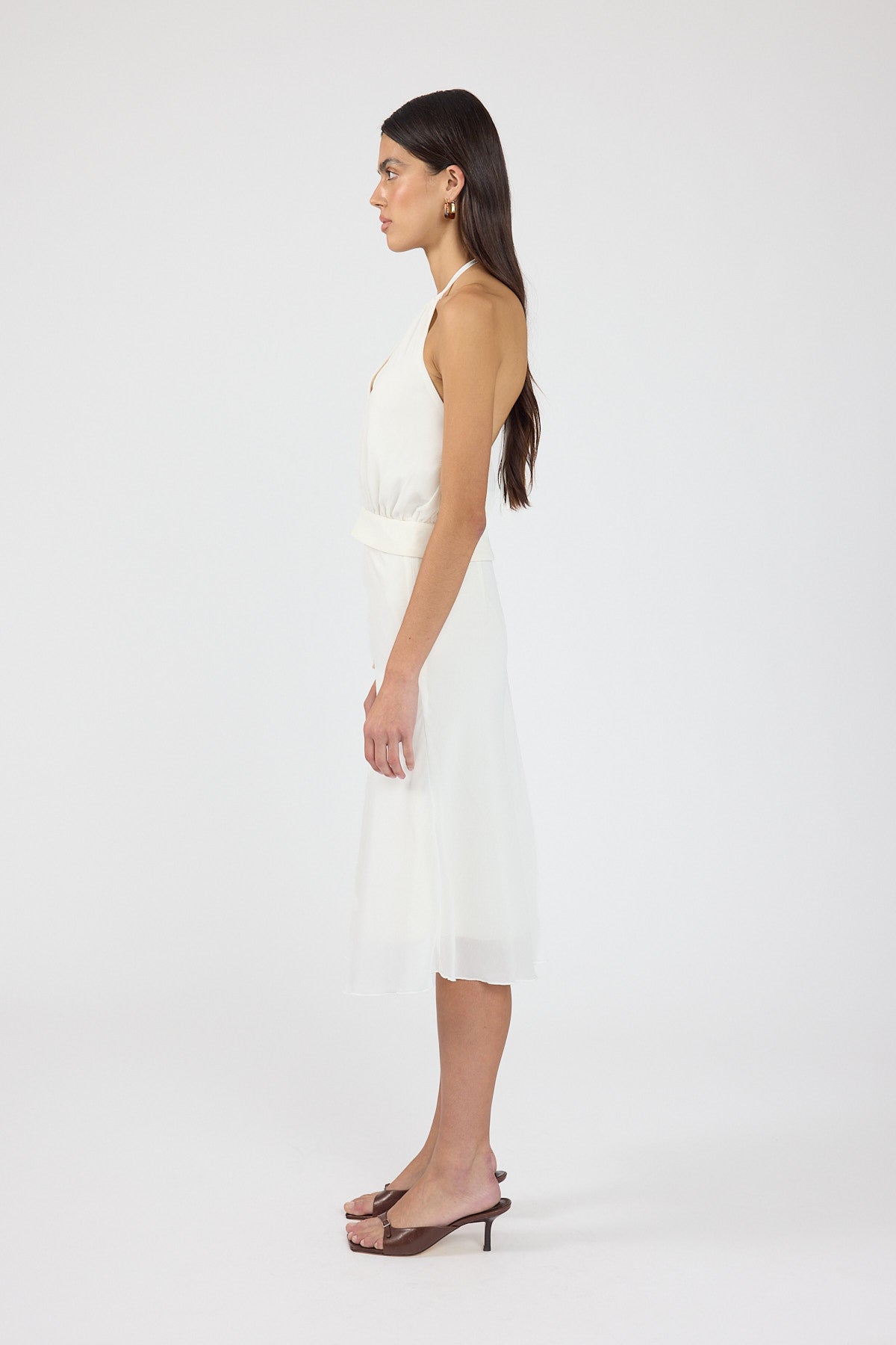 Perfect Stranger Stella Halter Top Off White