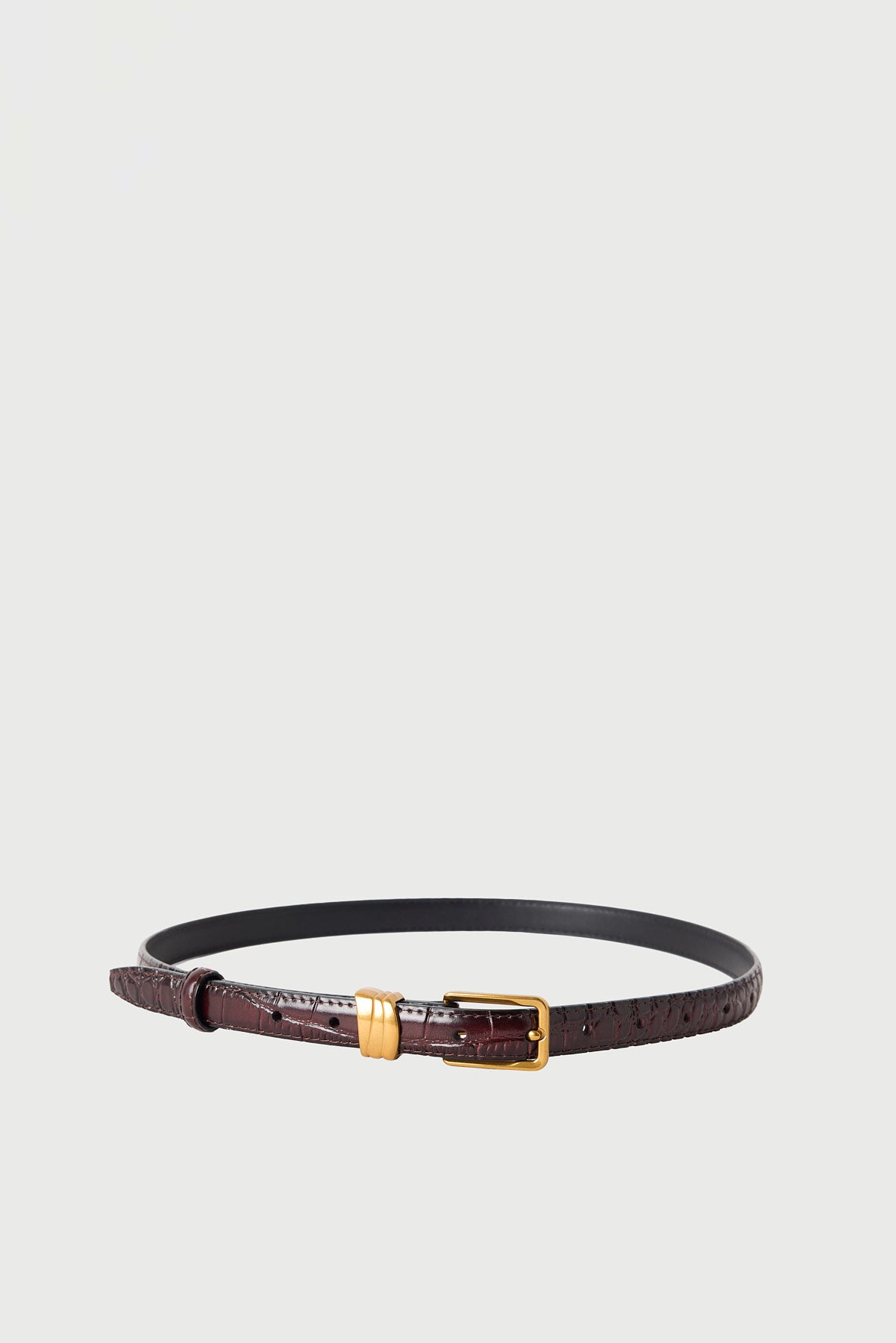 Perfect Stranger Ash Genuine Leather Belt Burgundy