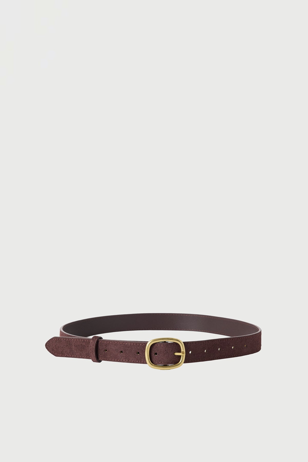 Perfect Stranger Peony Genuine Suede Belt Brown