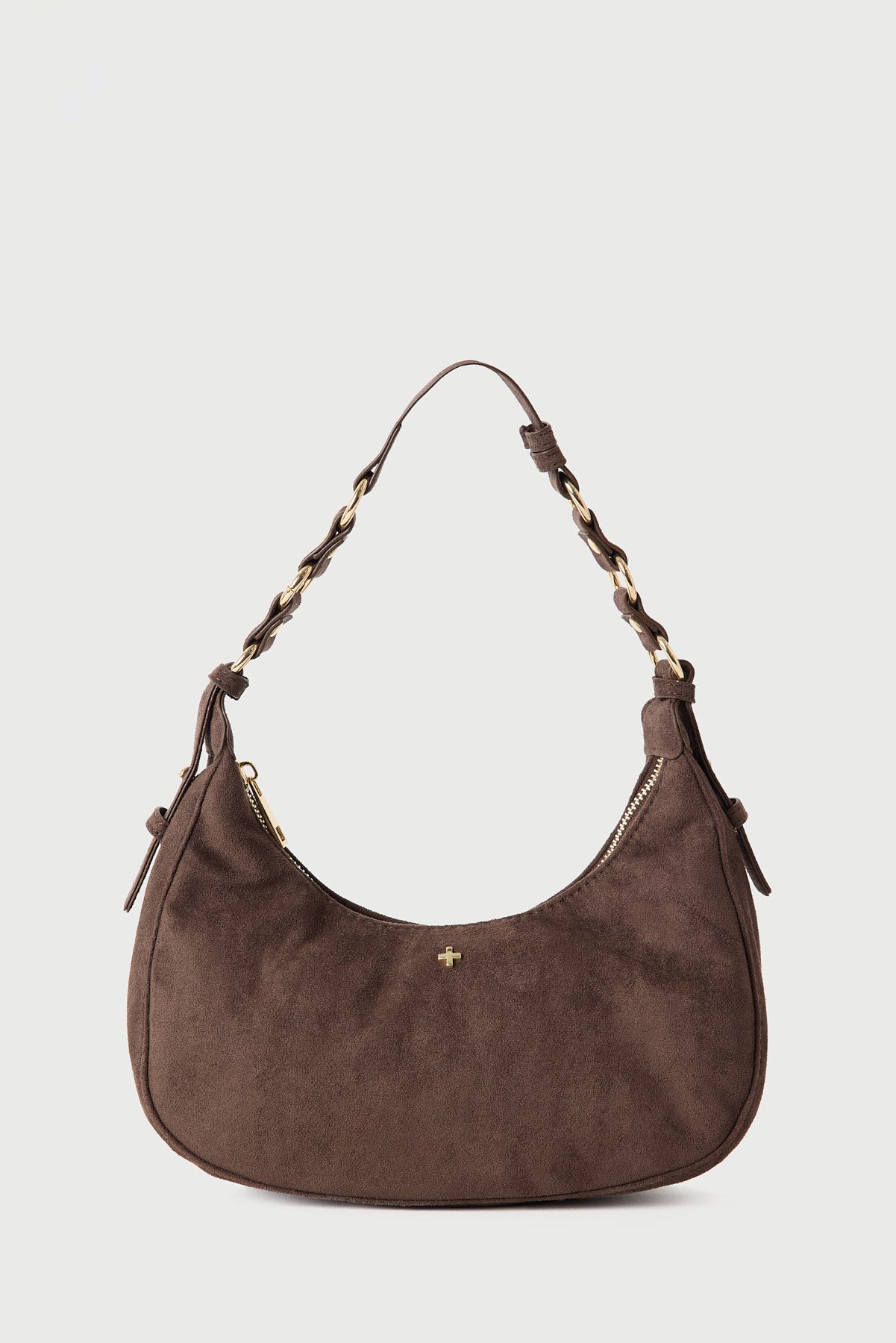 Peta + Jain Mamba Multi Ring Shoulder Bag CHOC SUEDE