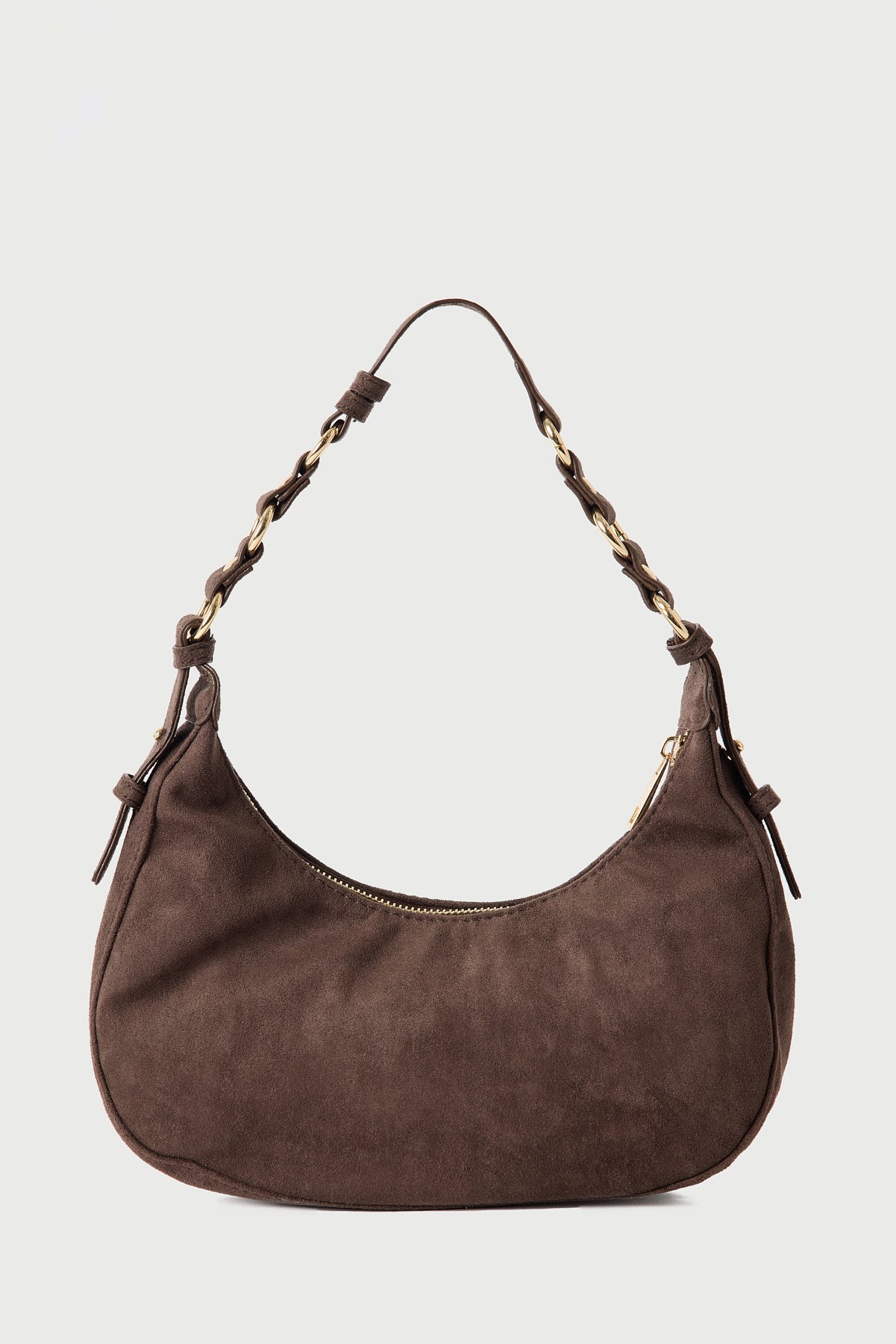 Peta + Jain Mamba Multi Ring Shoulder Bag CHOC SUEDE