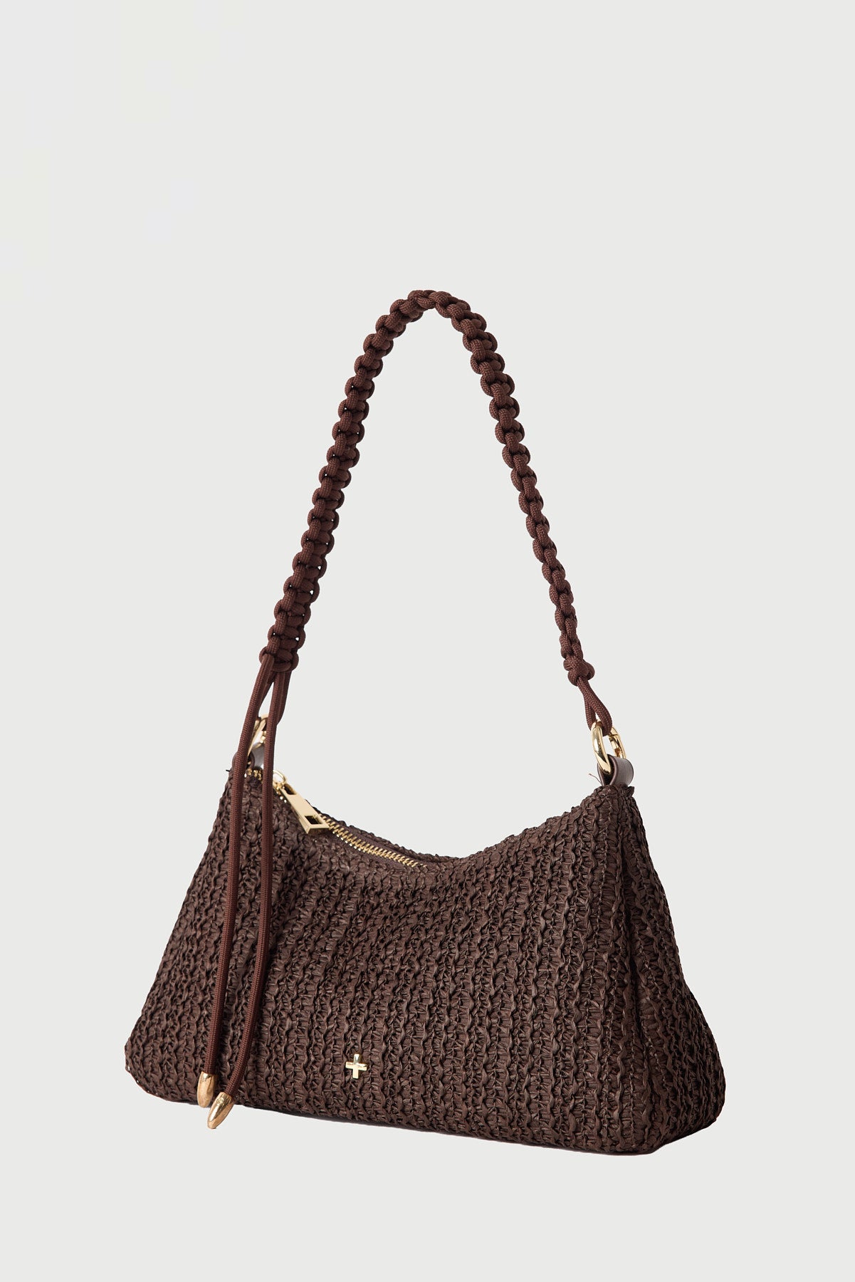 Peta + Jain Tulum Shoulder Bag CHOC RAFFIA
