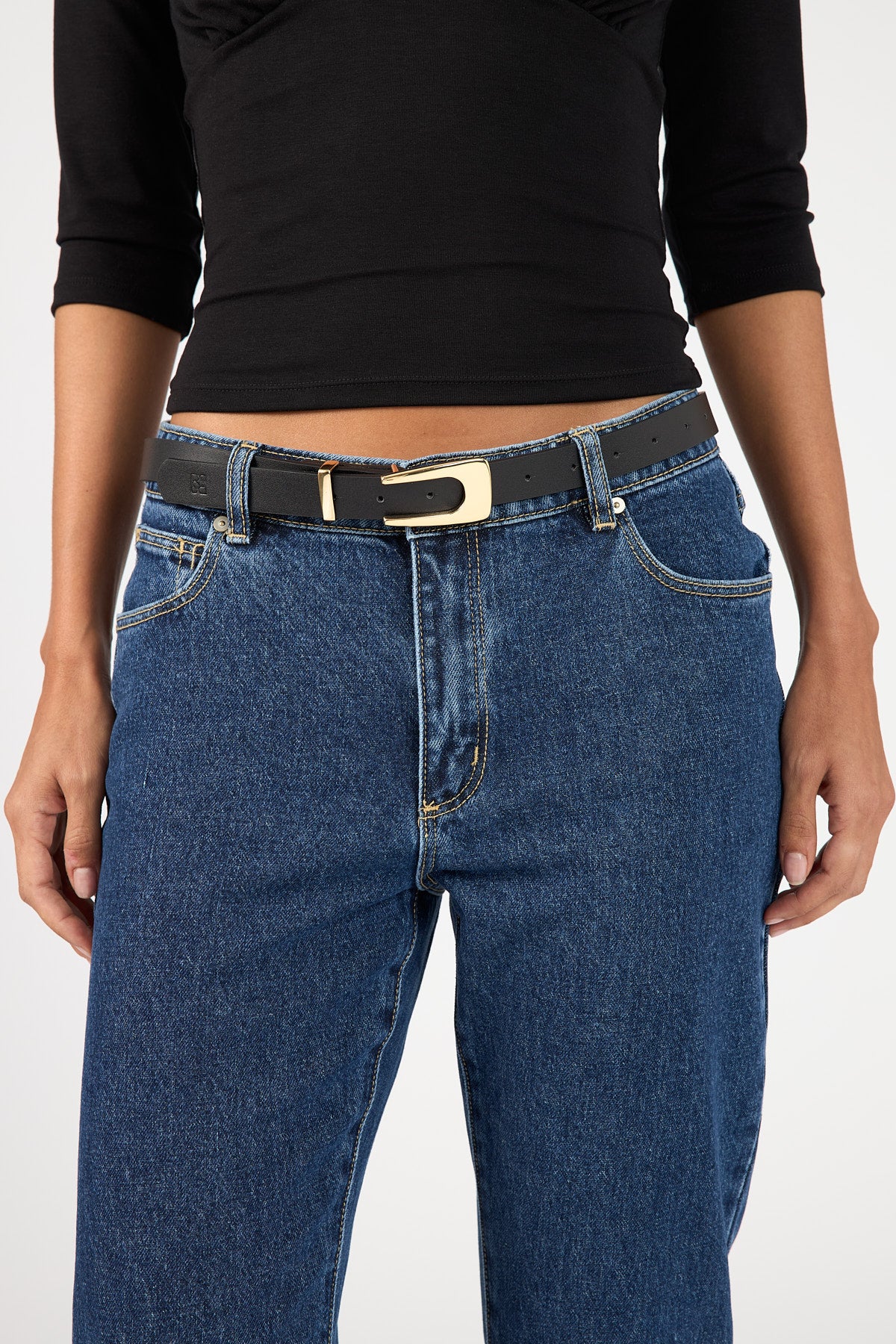Perfect Stranger Clementine Buckle Belt Black