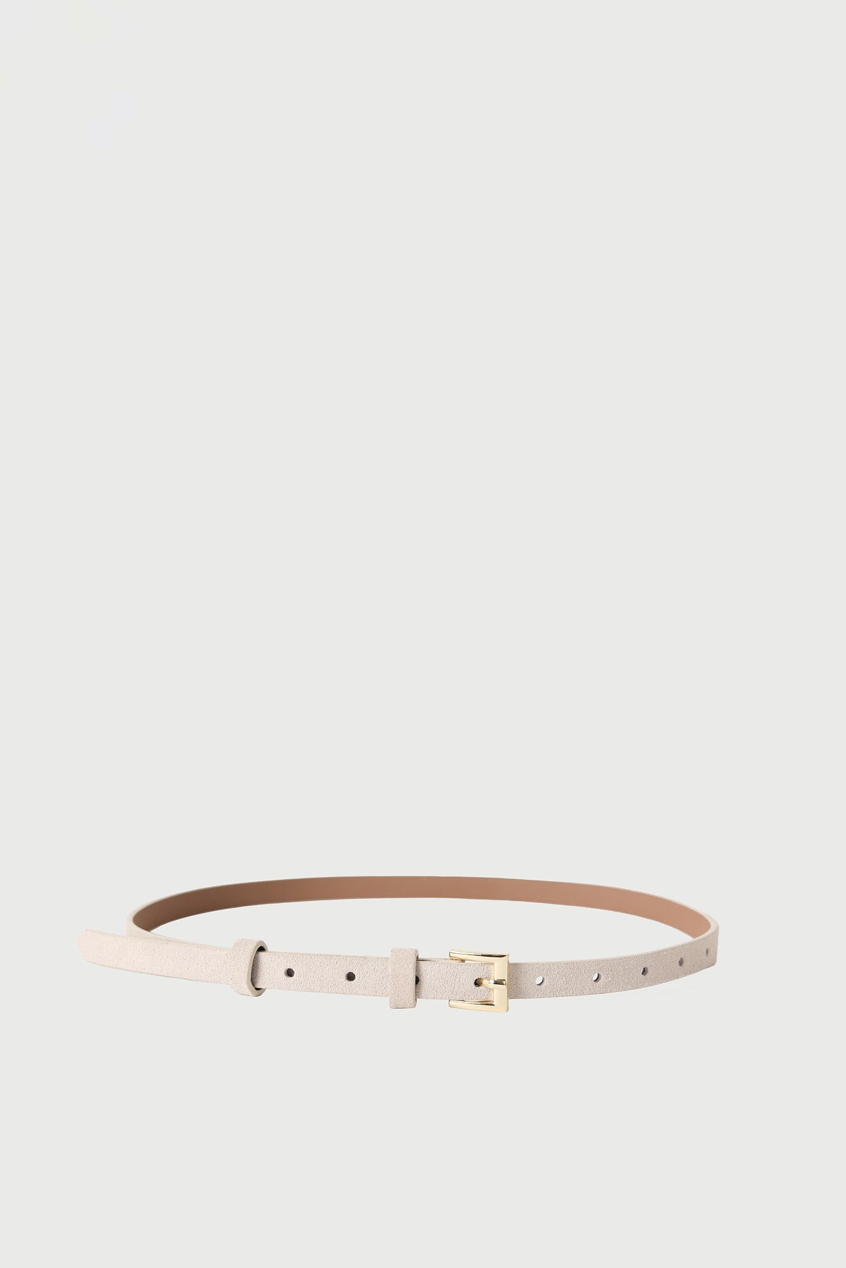 Perfect Stranger Esther Genuine Leather Thin Belt Sand