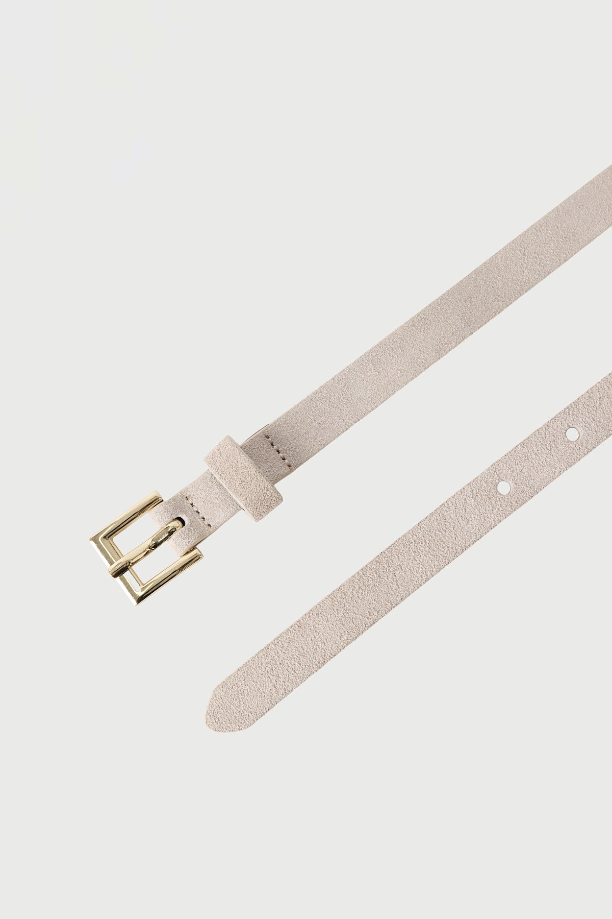 Perfect Stranger Esther Genuine Leather Thin Belt Sand