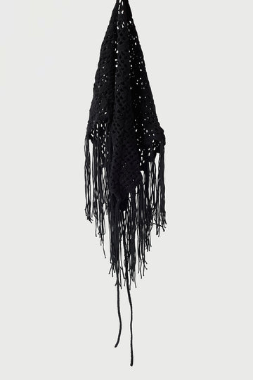 Perfect Stranger Gabi Crochet Scarf Black