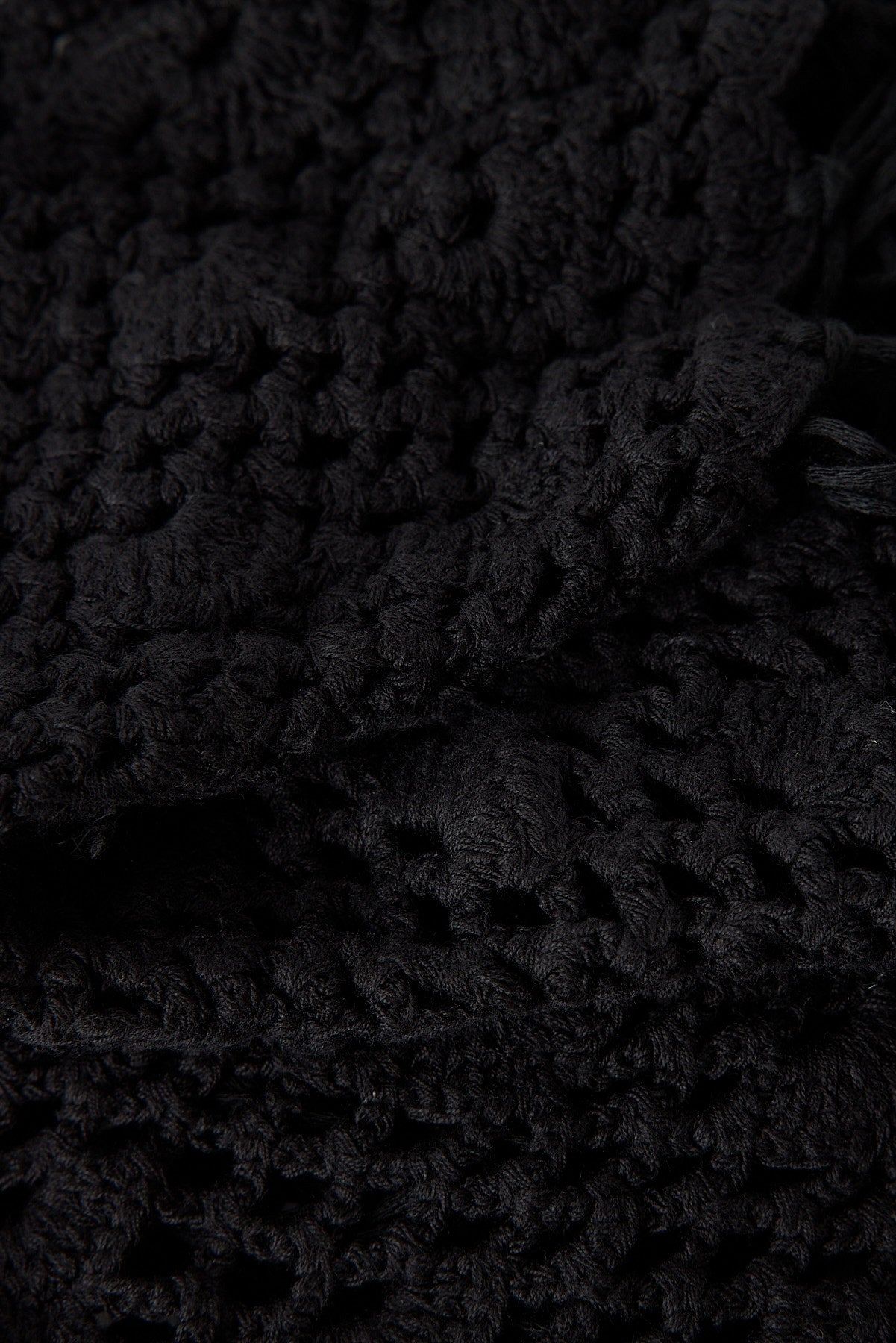 Perfect Stranger Gabi Crochet Scarf Black