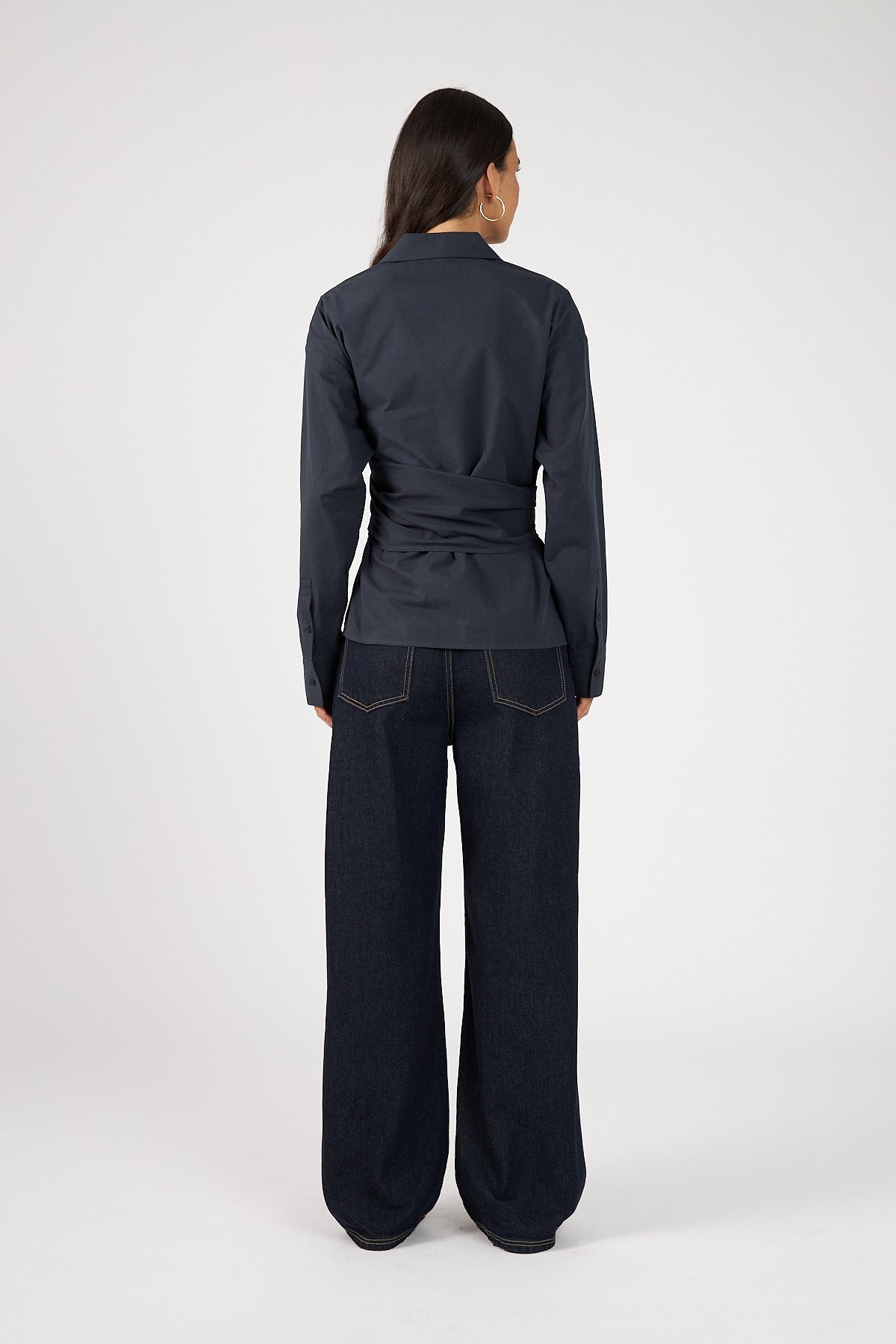 Perfect Stranger Sienna Tie Shirt Ink