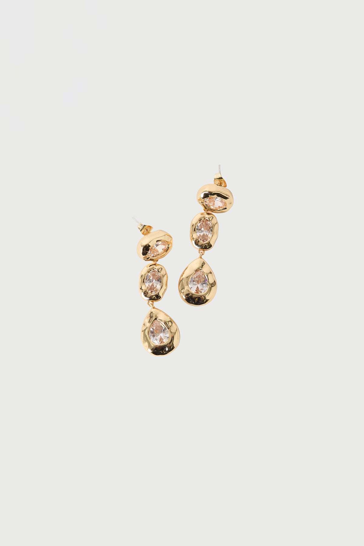 Perfect Stranger Piper Diamante Earrings 18K Gold Plated