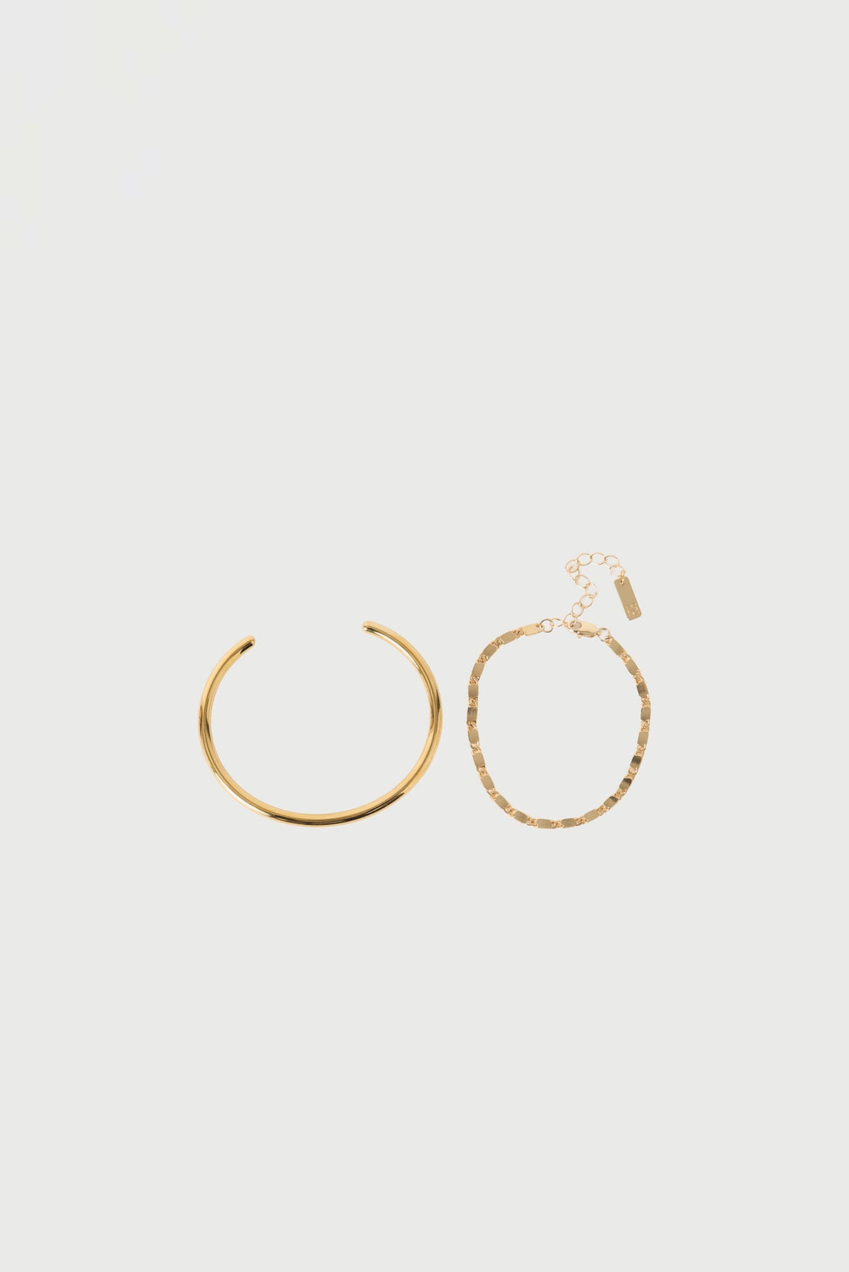 Perfect Stranger Zoe Bracelet 2 Pack 18K Brushed Gold Plated