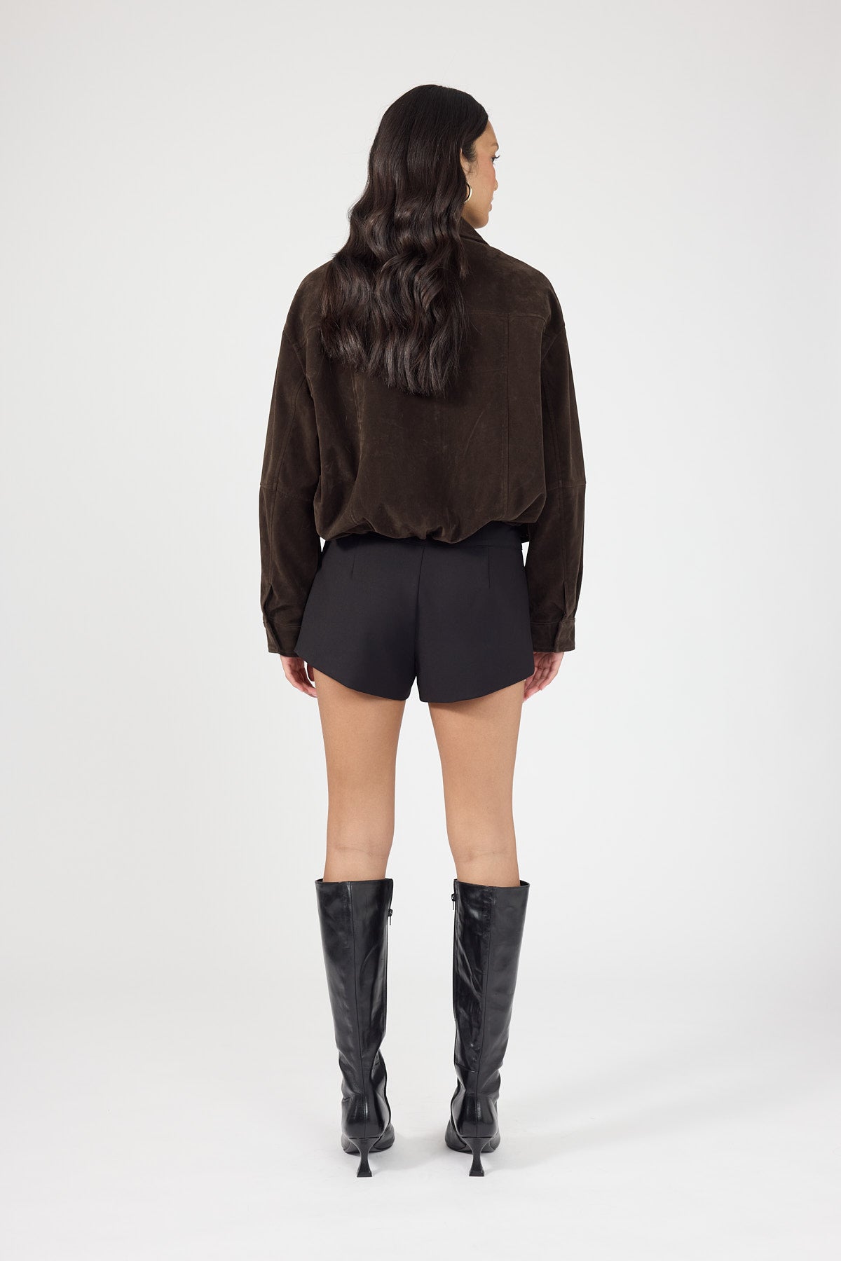 Perfect Stranger Skyler Mid Rise Shorts Black