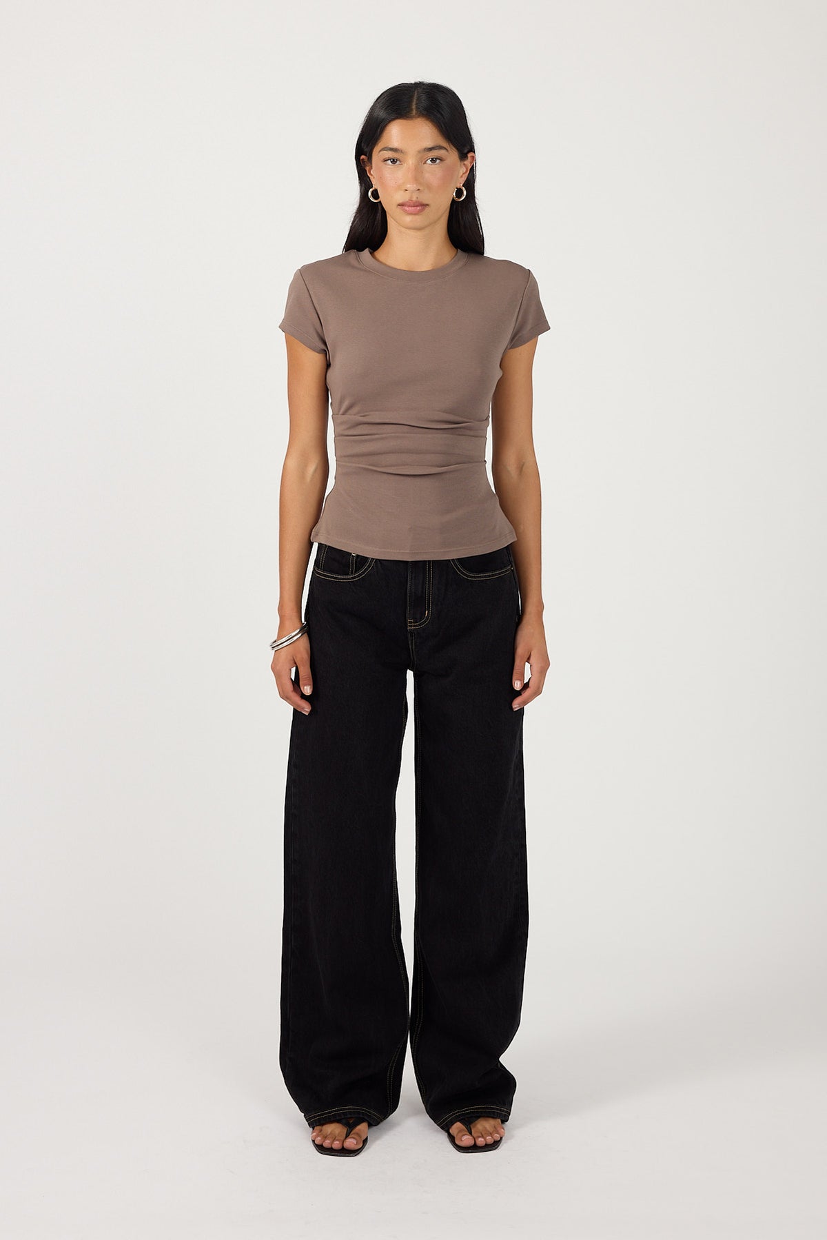 Perfect Stranger Valery Fitted T-Shirt Taupe