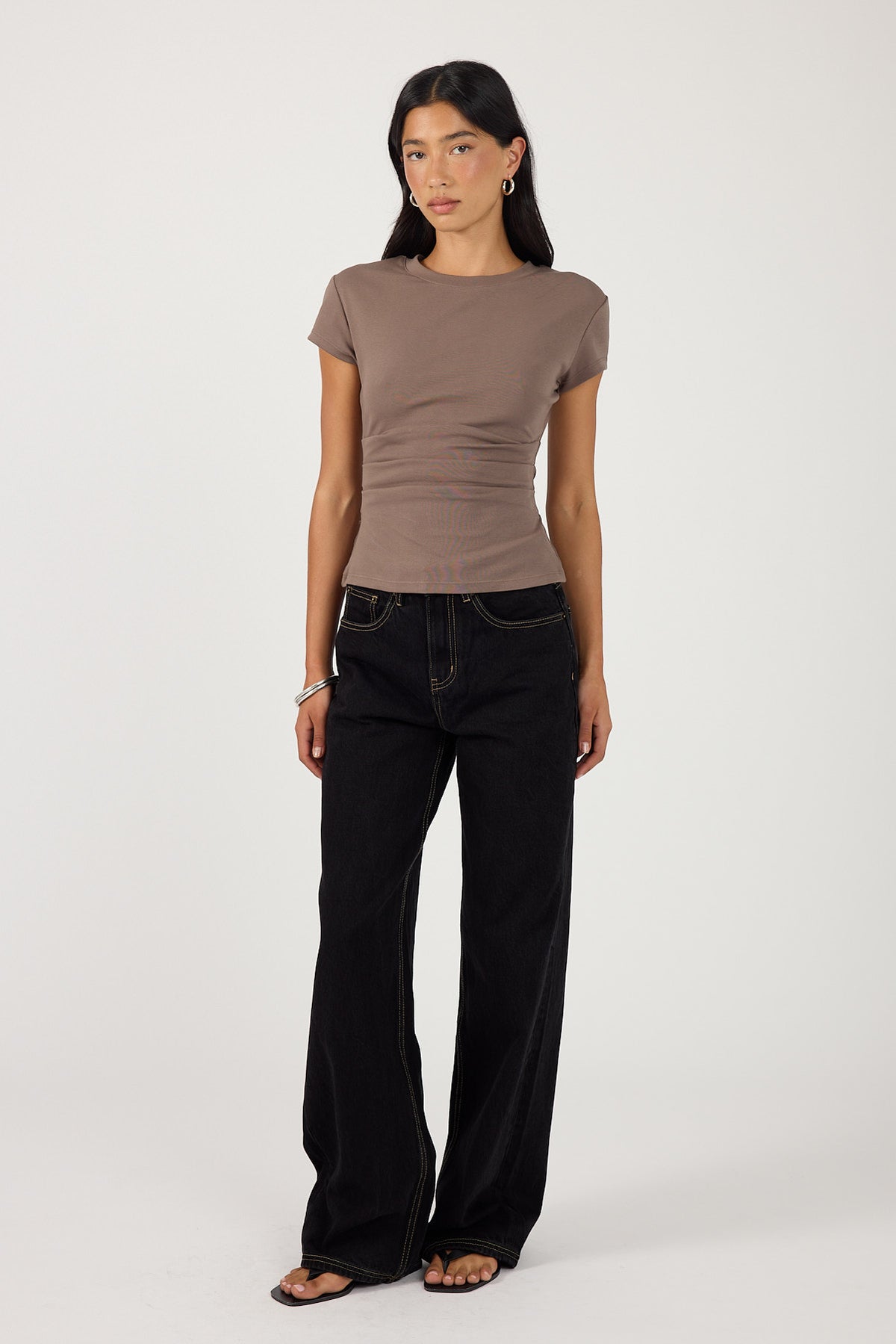 Perfect Stranger Valery Fitted T-Shirt Taupe