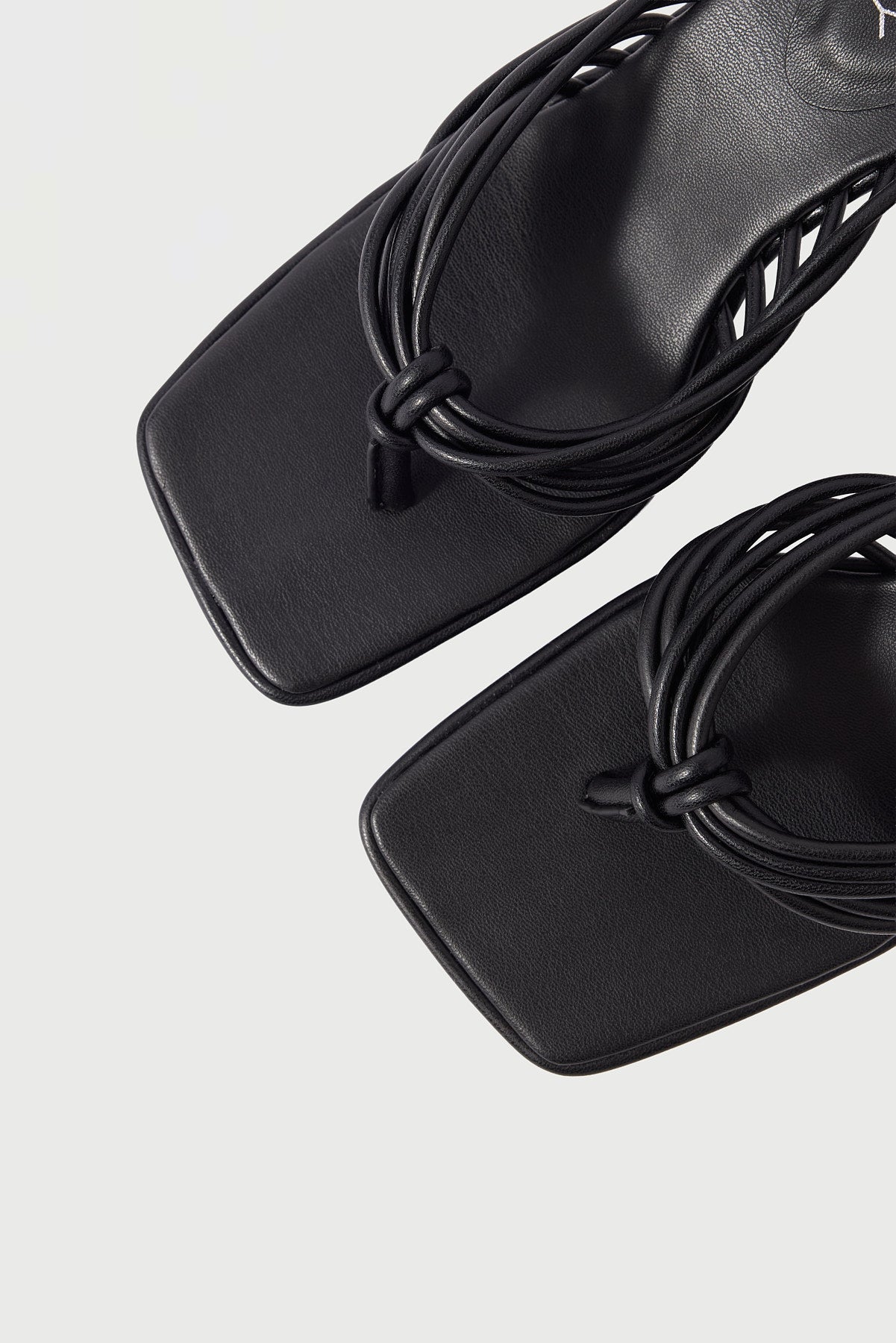 Therapy Leven Wedge BLACK PU