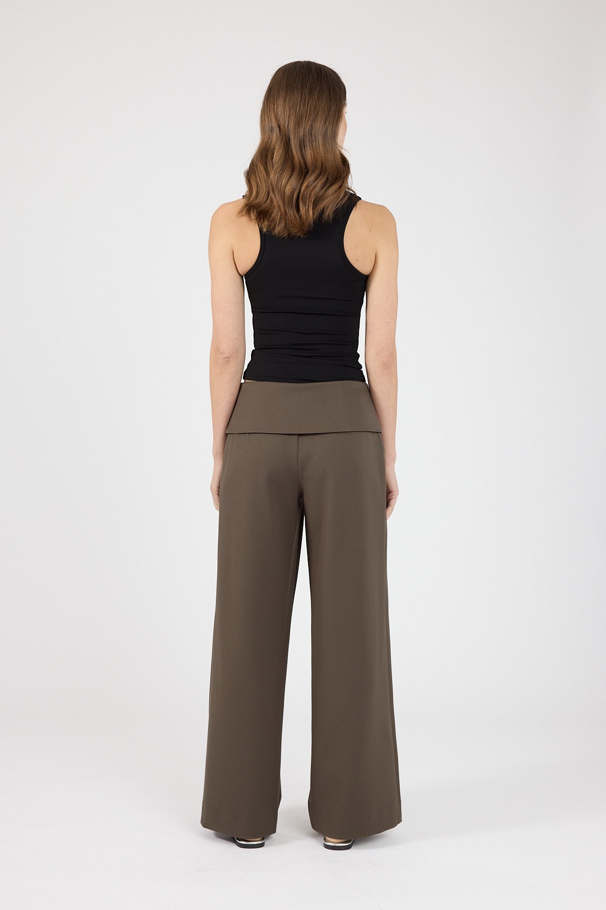 Perfect Stranger Vaila Fold Over Pant Taupe