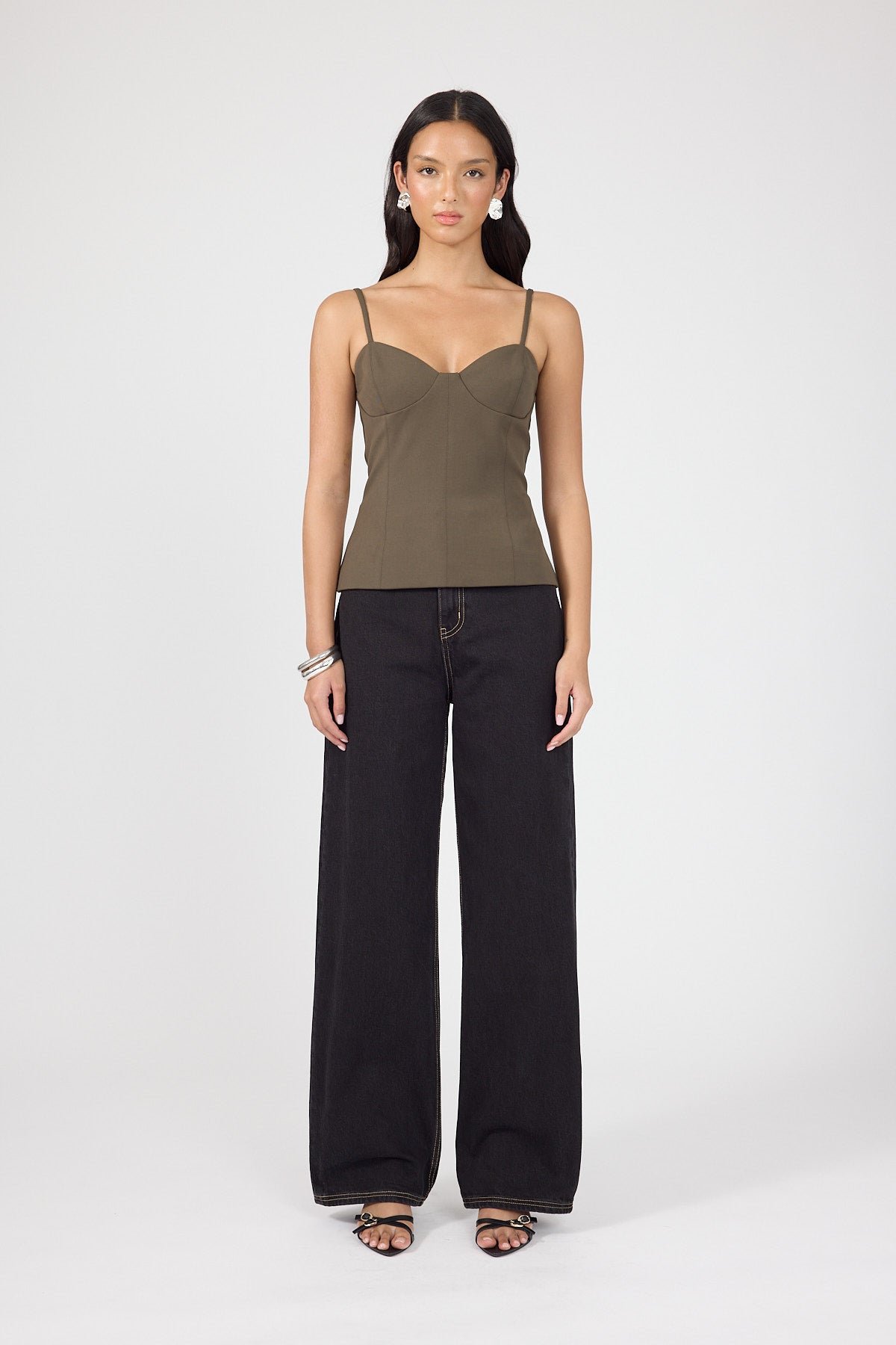 Perfect Stranger Vaila Bodice Top Taupe