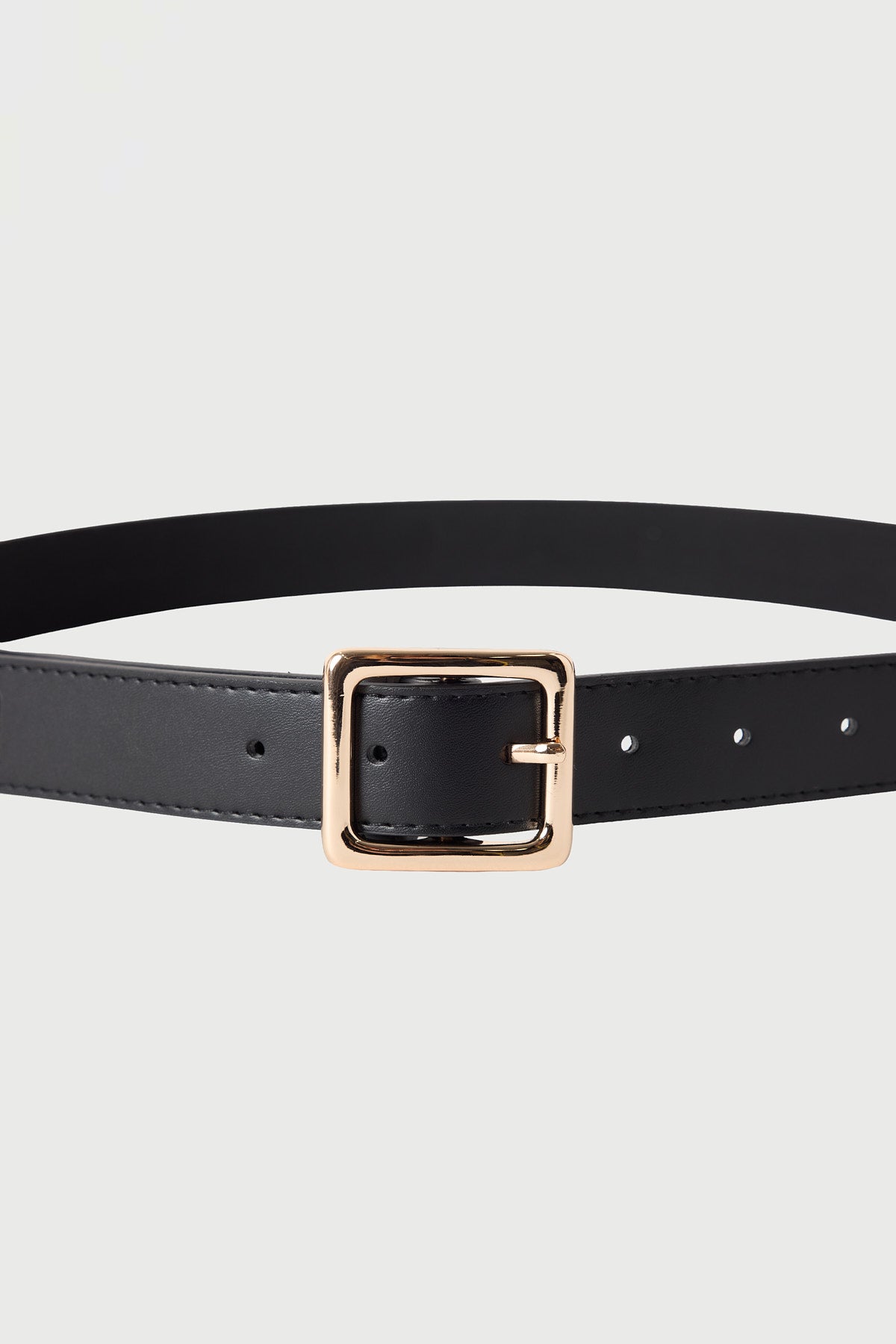 Perfect Stranger Raya Square Buckle Belt Black