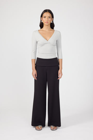 Perfect Stranger Vaila Fold Over Pant Black