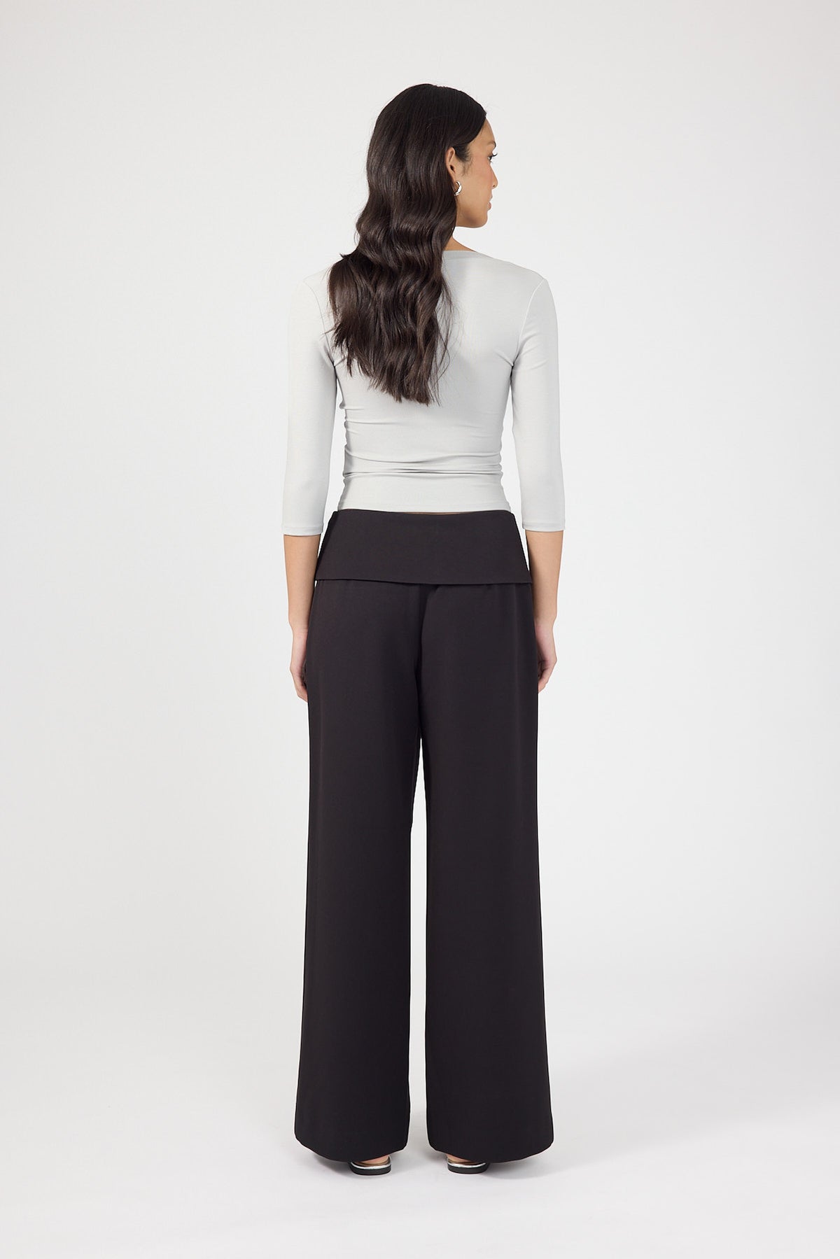 Perfect Stranger Vaila Fold Over Pant Black